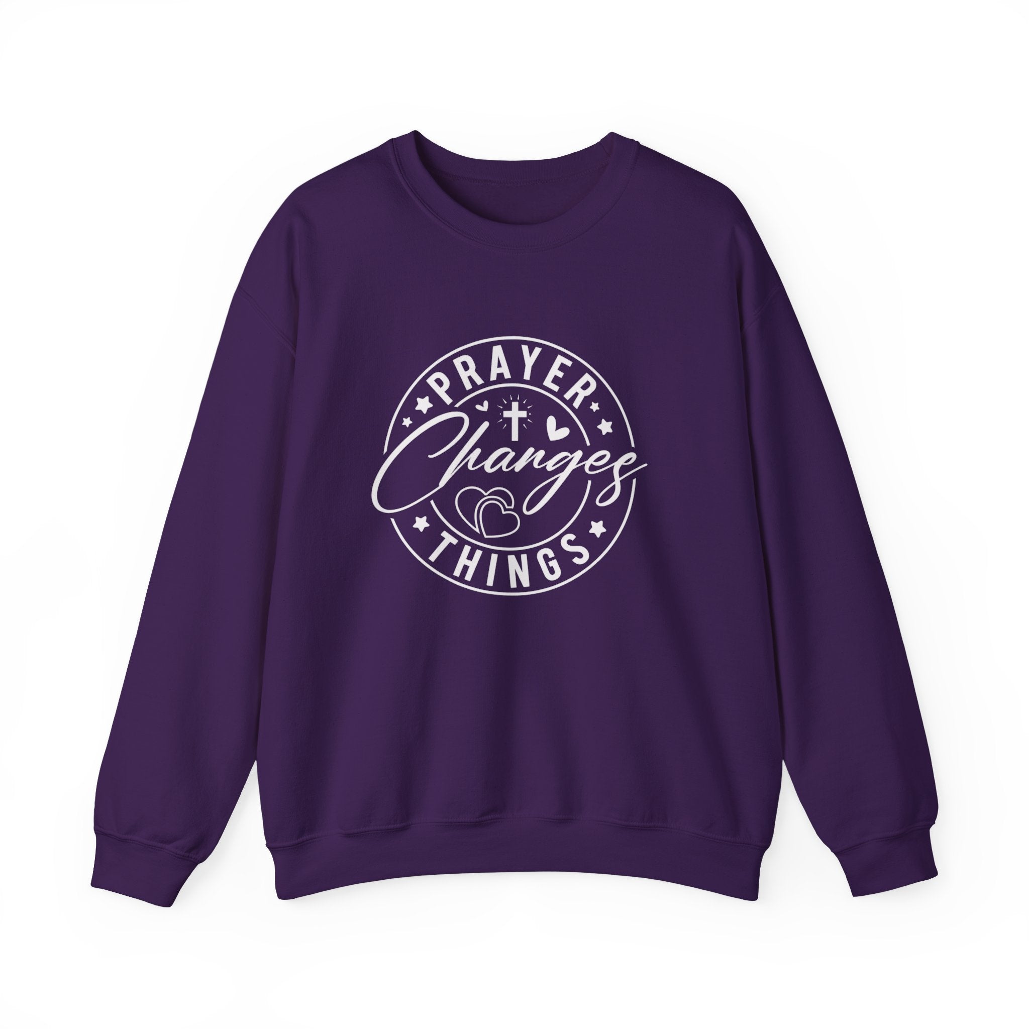 Prayer Changes Things Sweatshirt — Inspirational Christian Crewneck