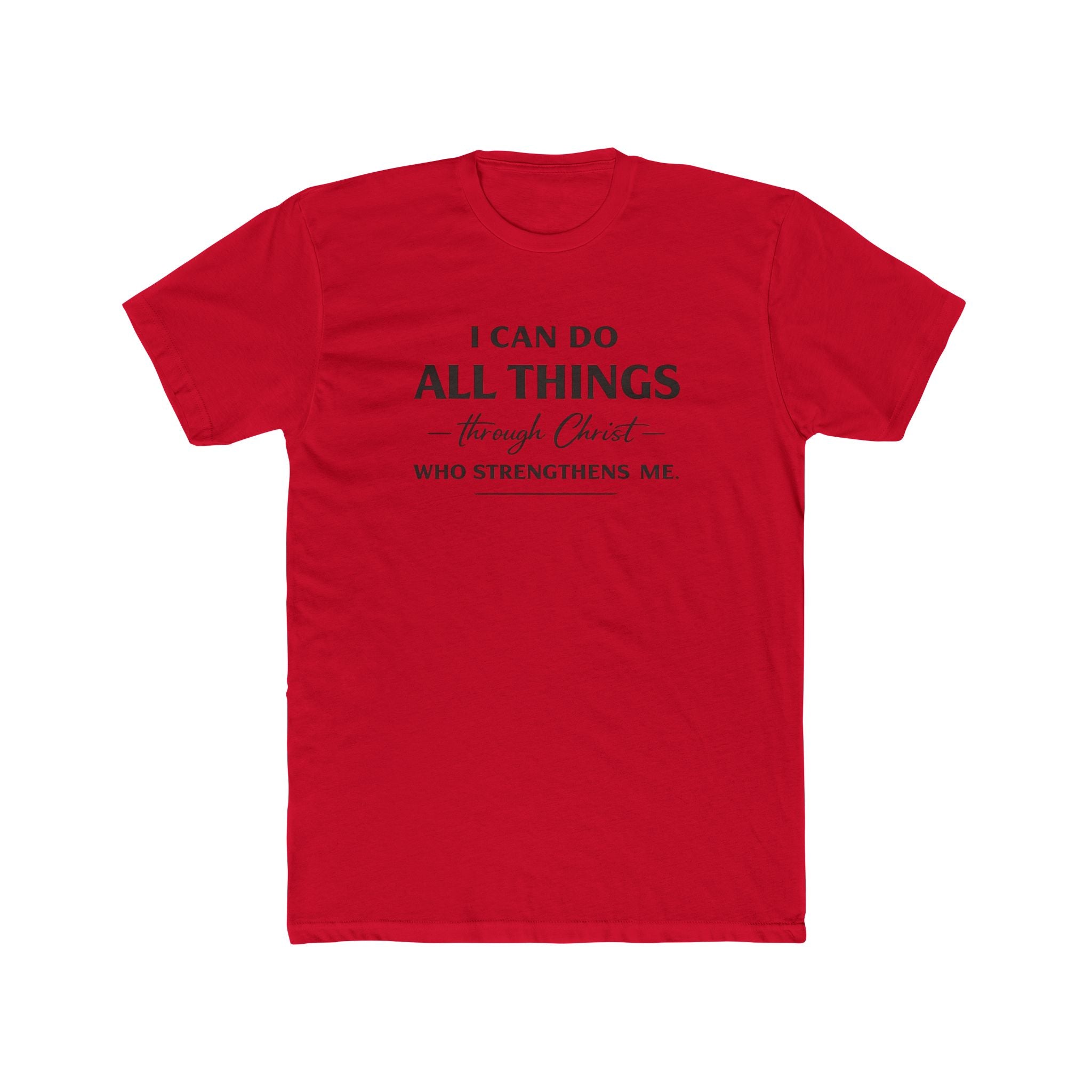 I Can Do All Things Scripture Quote Tee | Christian Faith T-Shirt
