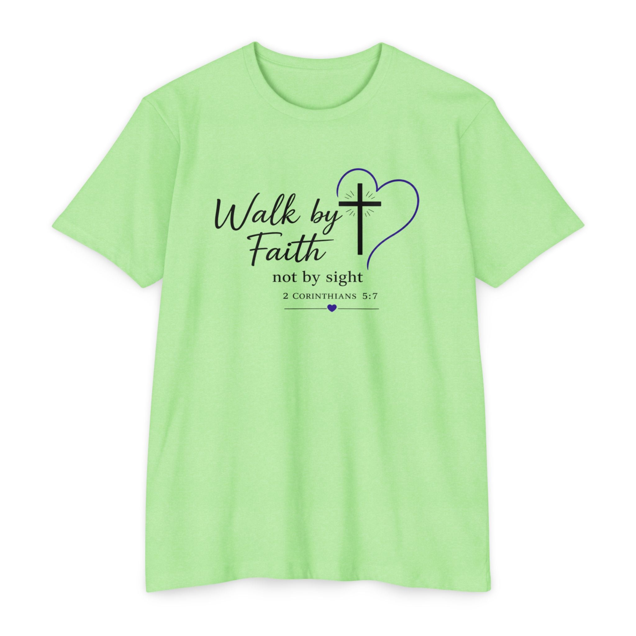 Womens Walk by Faith lantern T-shirt | Christian Tee