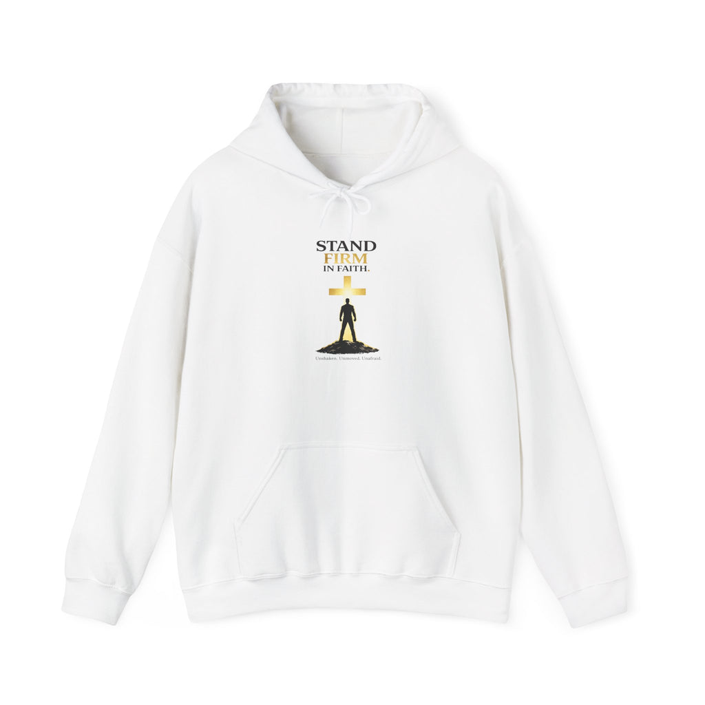 Men Stand Firm In Faith Hoodie — Christian Inspirational Hooded Sweatshirt