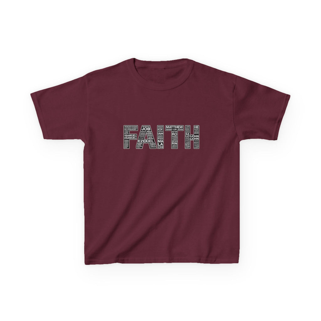 Girls 'FAITH' Graphic Tee — Inspirational Christian Youth Shirt