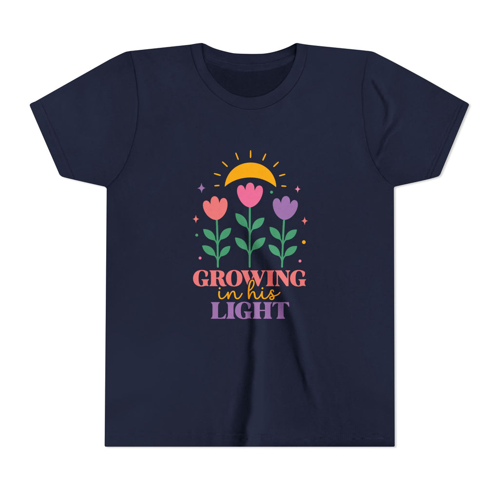 Girls "Growing in the Light" Floral Sunflower Design