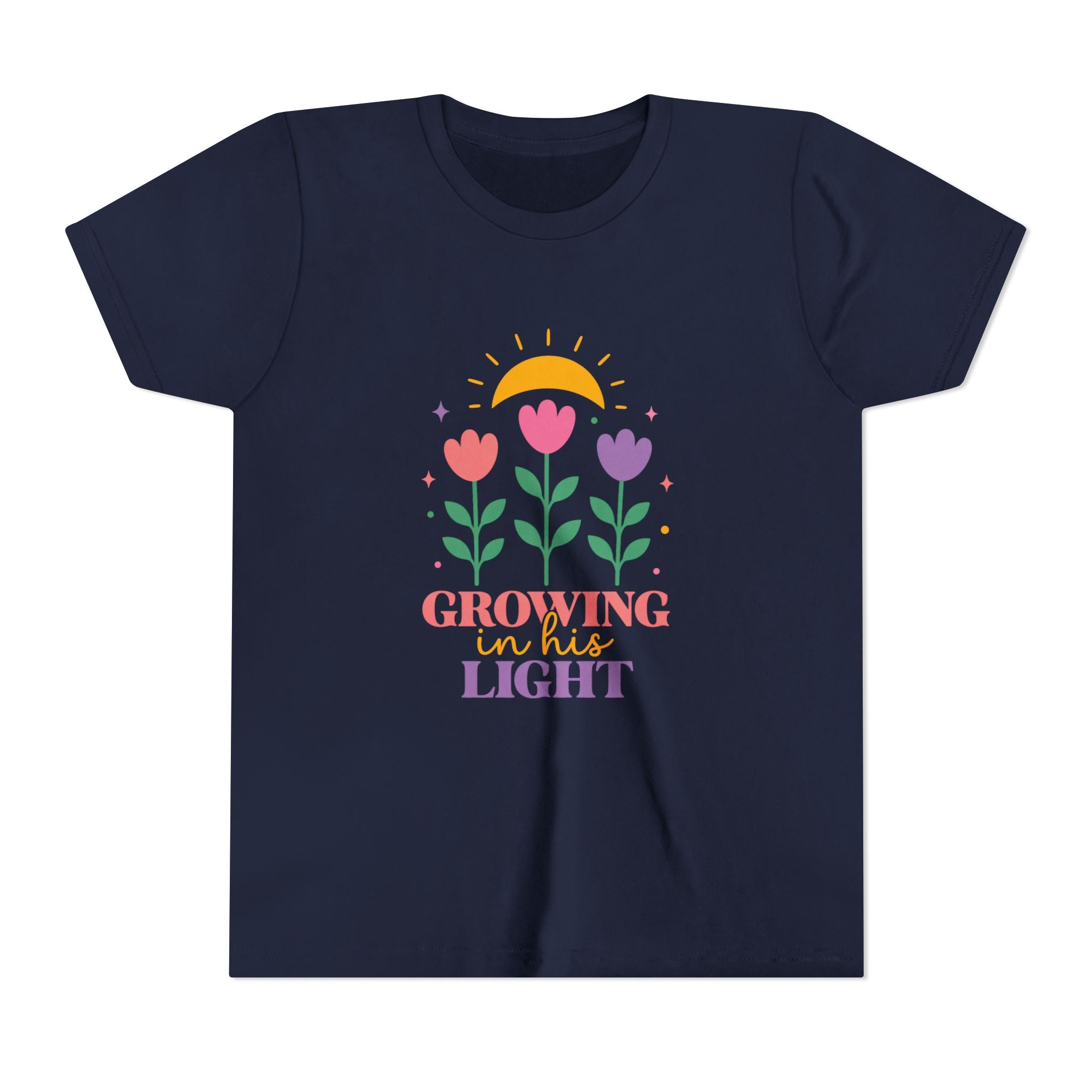 Girls "Growing in the Light" Floral Sunflower Design