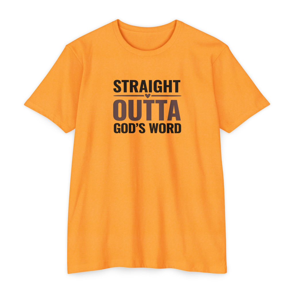 Womens Straight Outta God's Word T-shirt | Christian Faith Scripture Tee