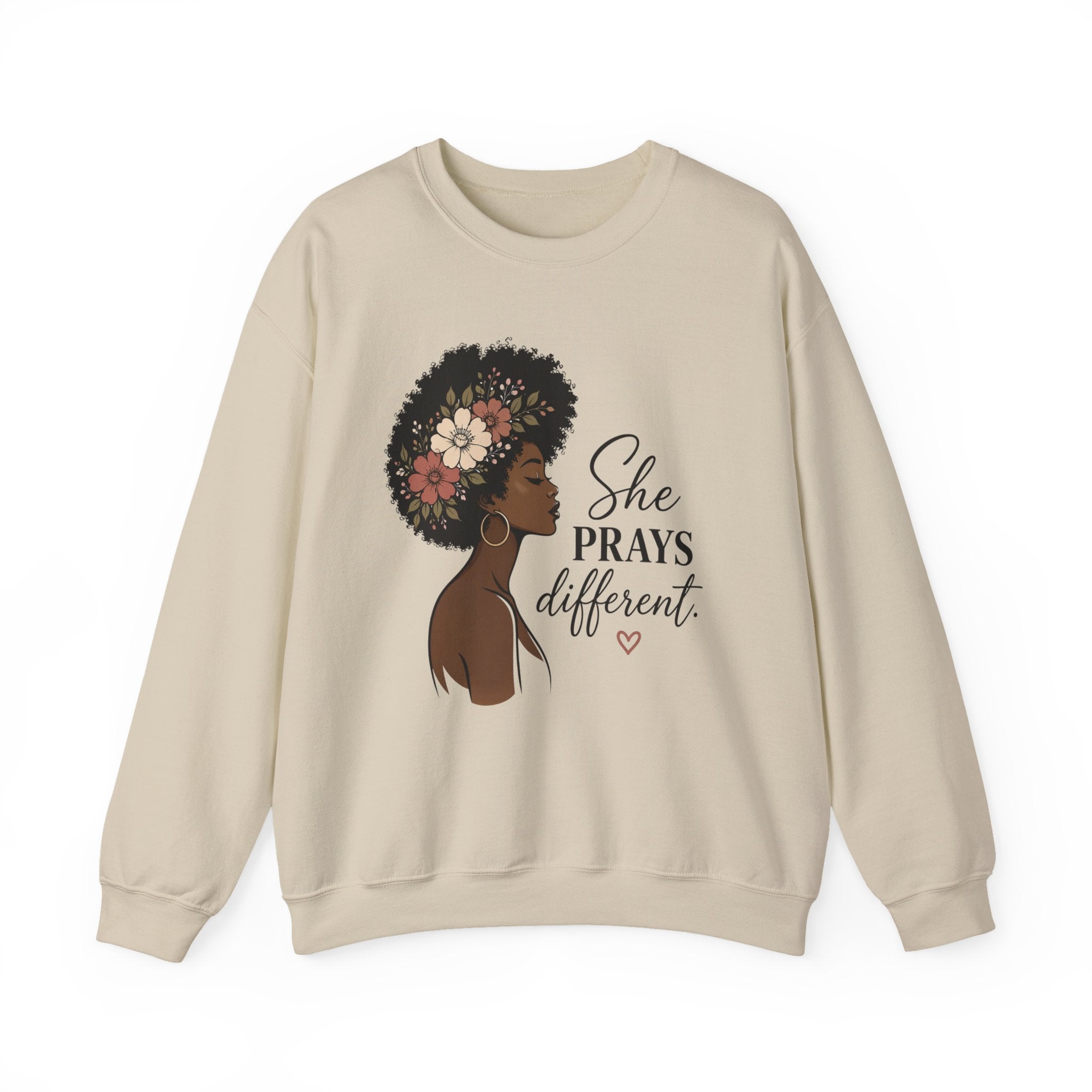 Womens Sweatshirt "She Prays Different"