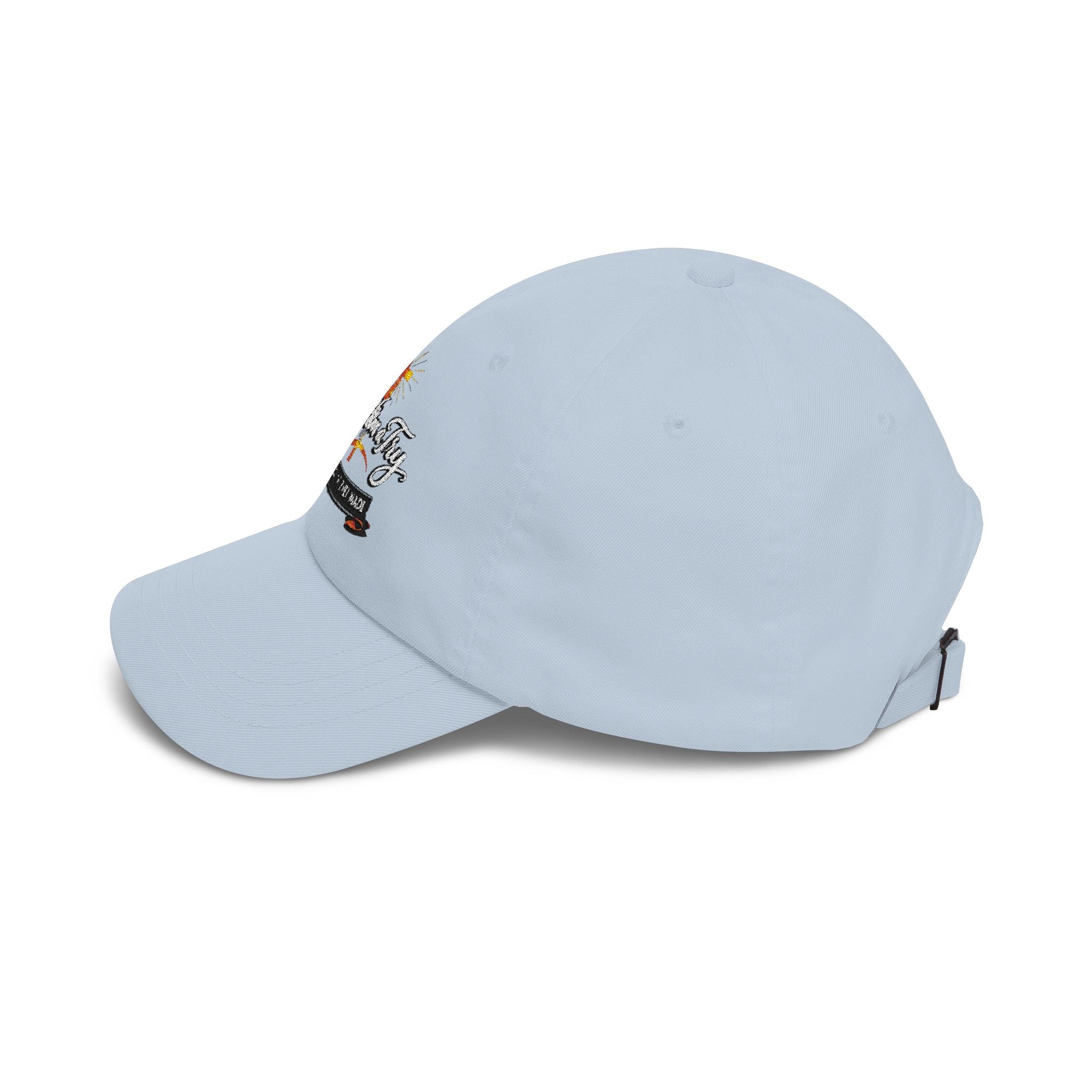 Classic Dad Cap  'God Mom Dad' Cross Embroidered Hat