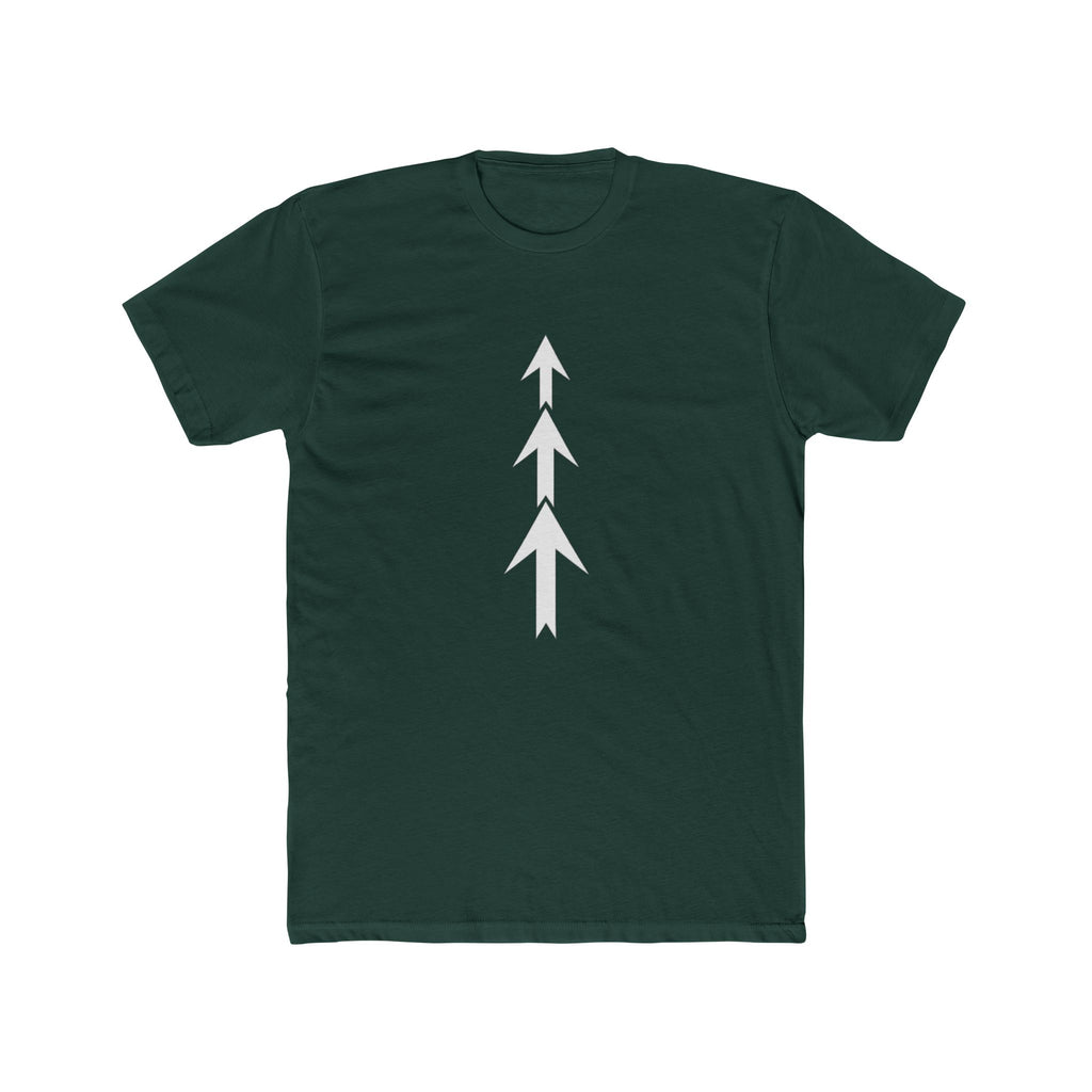 Three Arrows Vertical Tee | Minimal Arrow Graphic T-Shirt