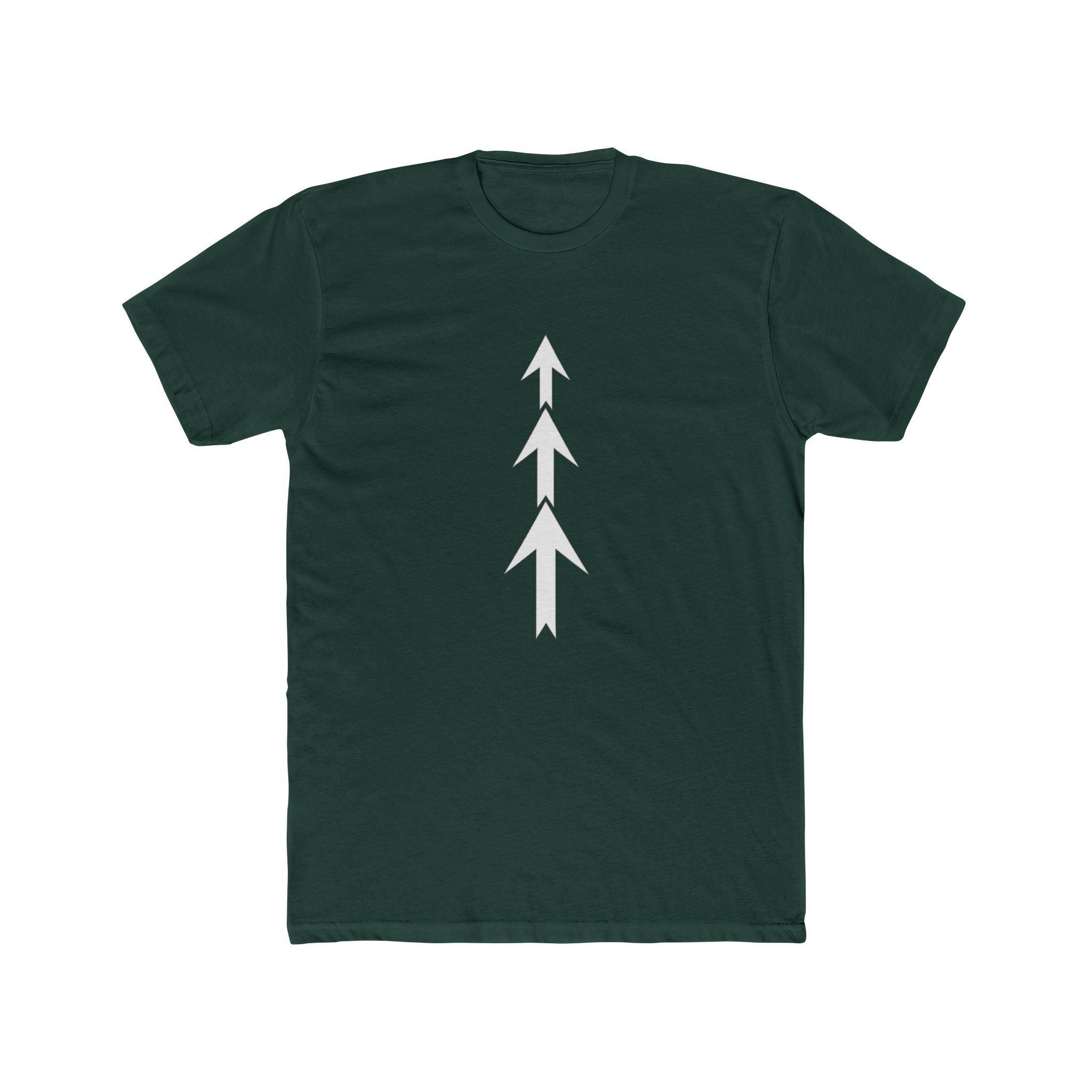 Three Arrows Vertical Tee | Minimal Arrow Graphic T-Shirt