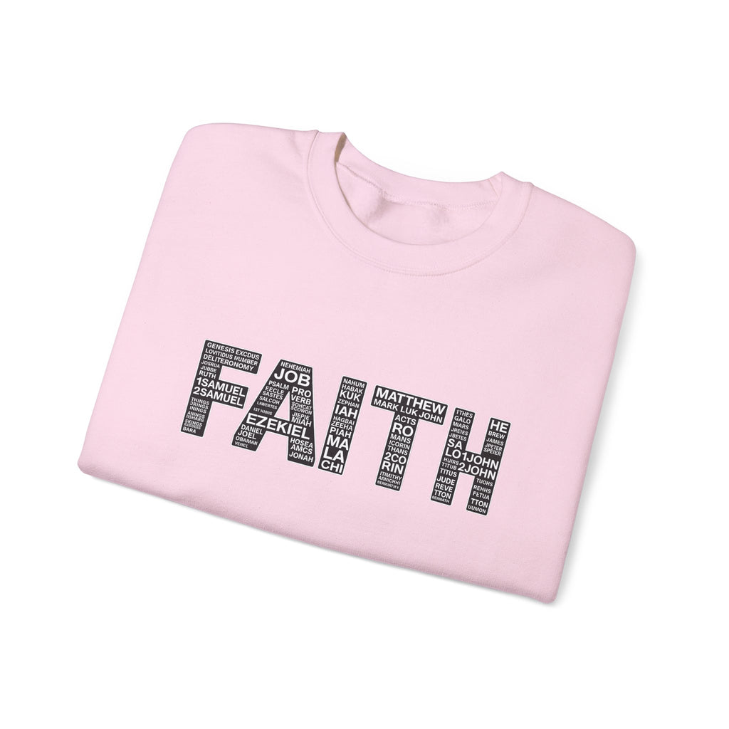 Womens Faith Graphic Sweatshirt  Inspirational Faith Crewneck