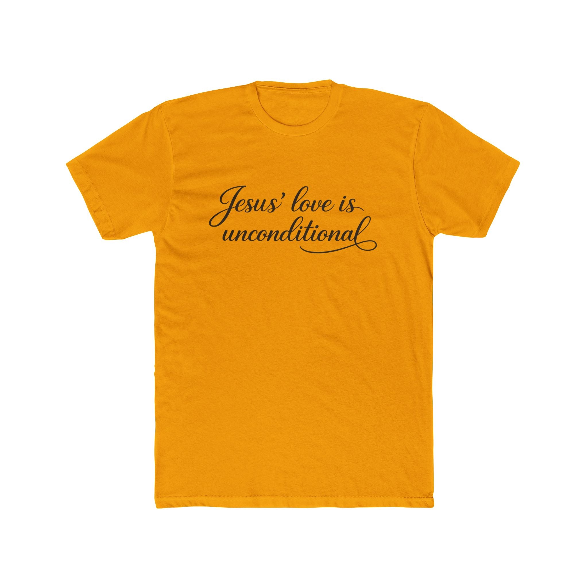Jesus' Love Is Unconditional T-Shirt | Christian Faith Script Tee
