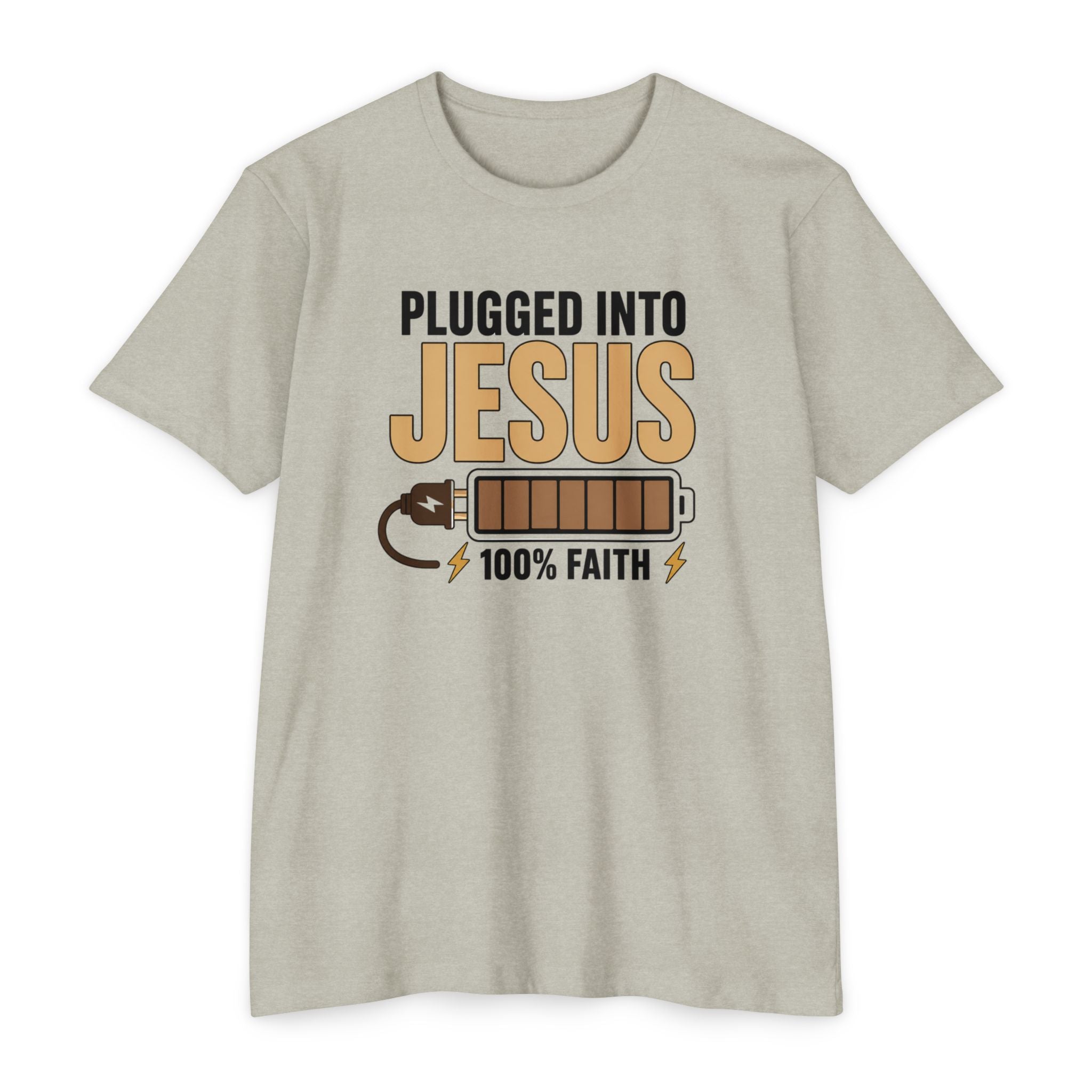 Womens Plugged Into Jesus T-Shirt |