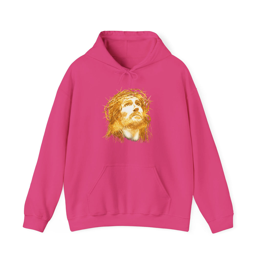 Mens Jesus Crown of Thorns Hoodie – Religious Christian Faith Pullover