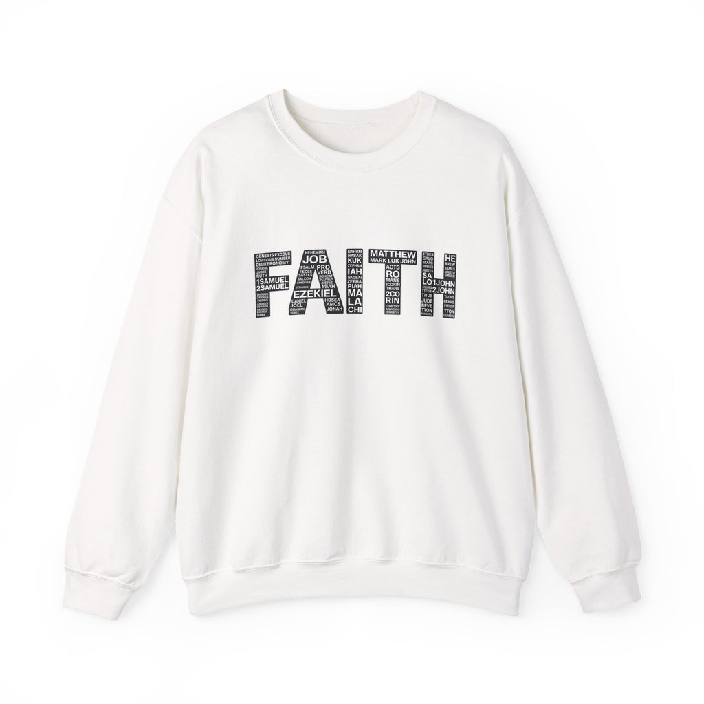 Womens Faith Graphic Sweatshirt  Inspirational Faith Crewneck