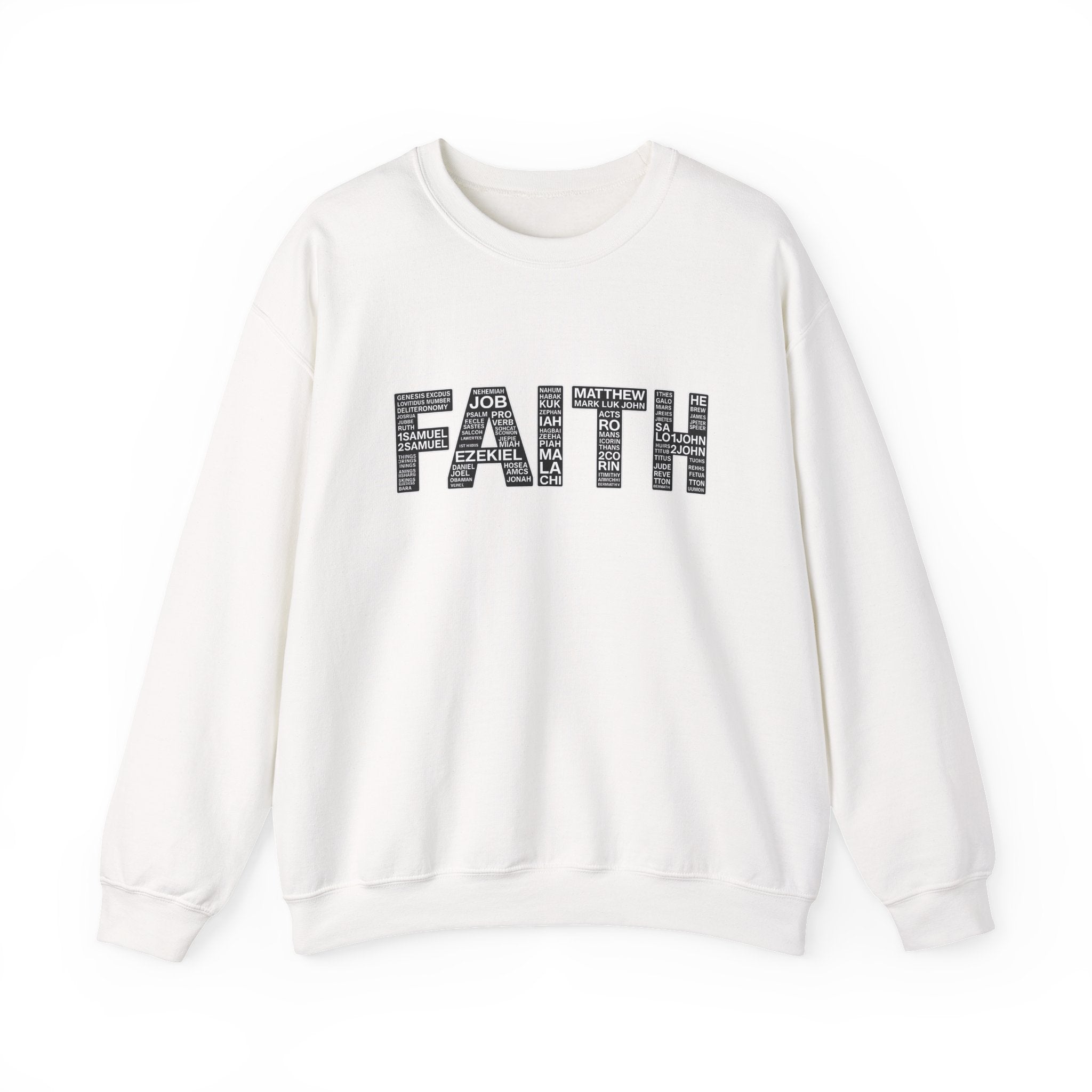 Womens Faith Graphic Sweatshirt  Inspirational Faith Crewneck