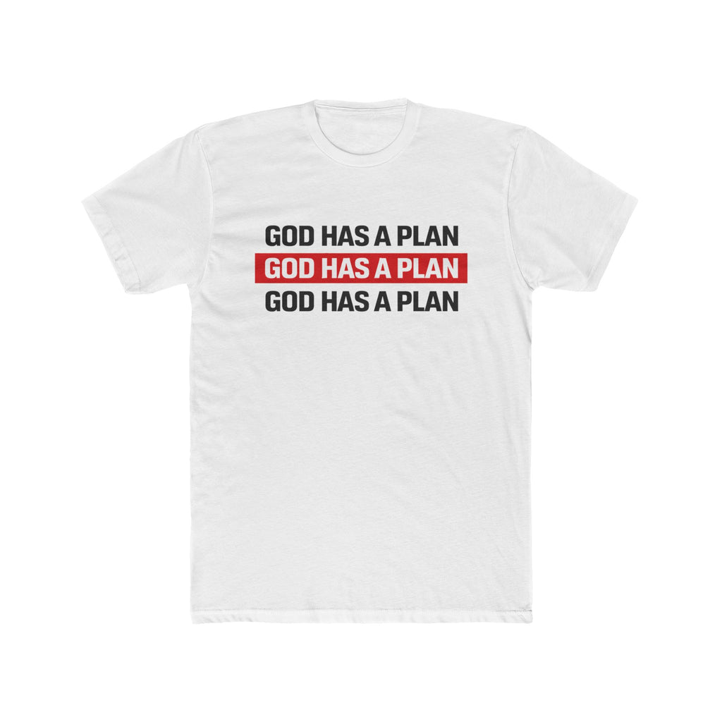 Mens God Has A Plan Tee - Inspirational Christian Message Shirt