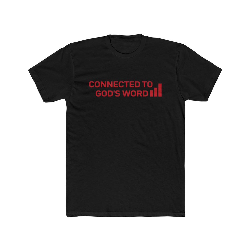Connected to God's Word | Men Christian Faith Graphic Shirt