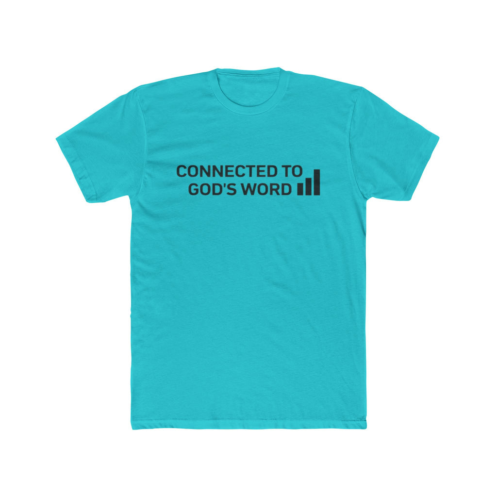 Connected to God's Word | Men Christian Faith Graphic Shirt
