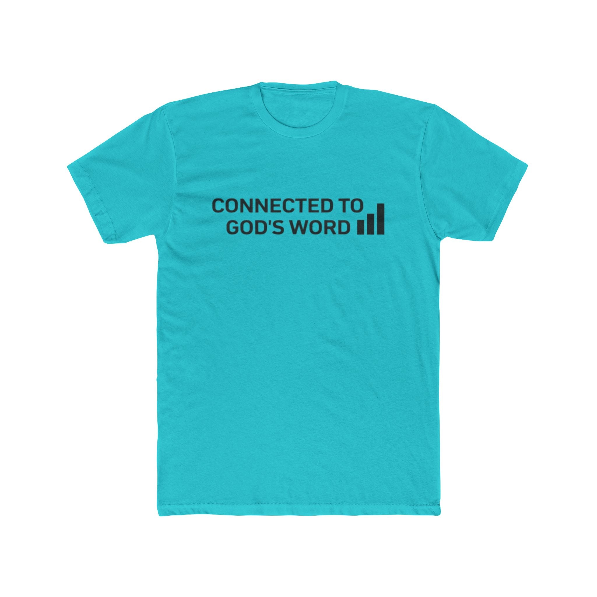 Connected to God's Word | Men Christian Faith Graphic Shirt
