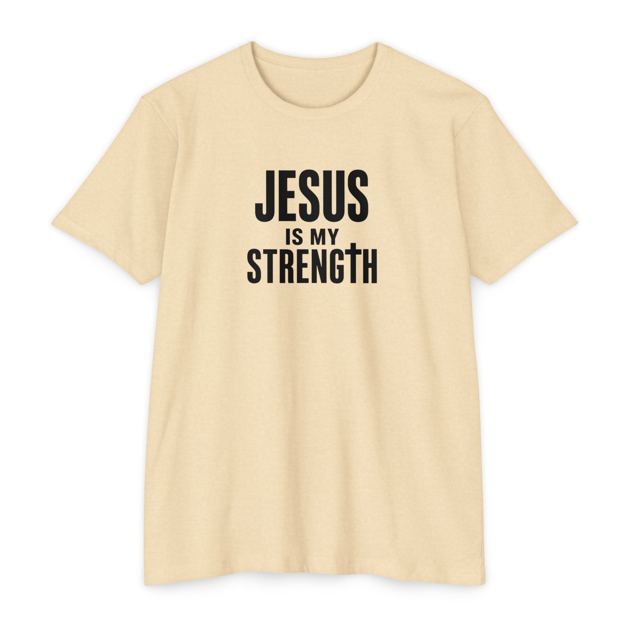 Womens Jesus Is My Strength T-Shirt