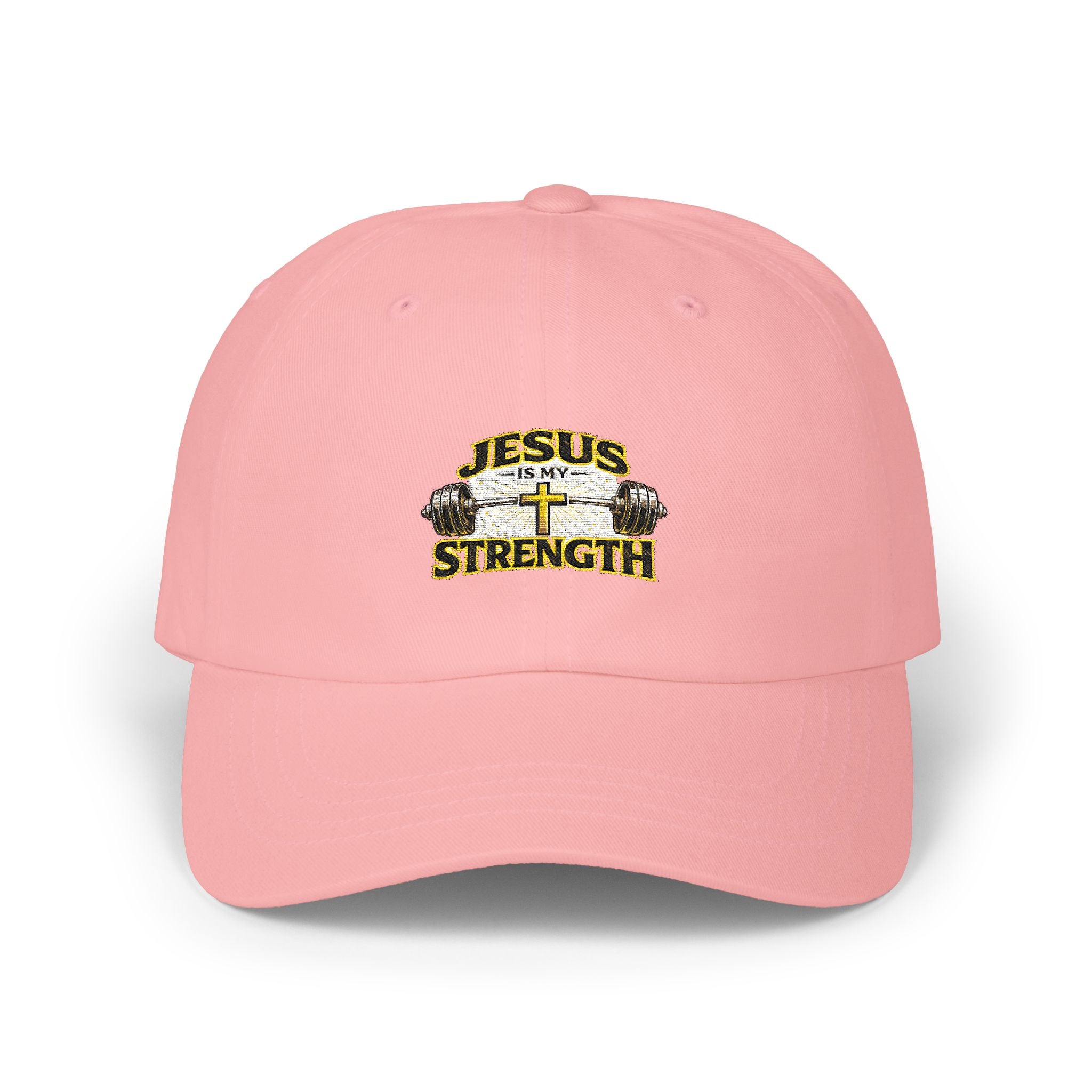 Dad Cap — "Jesus Strength" Embroidered Christian Baseball Hat