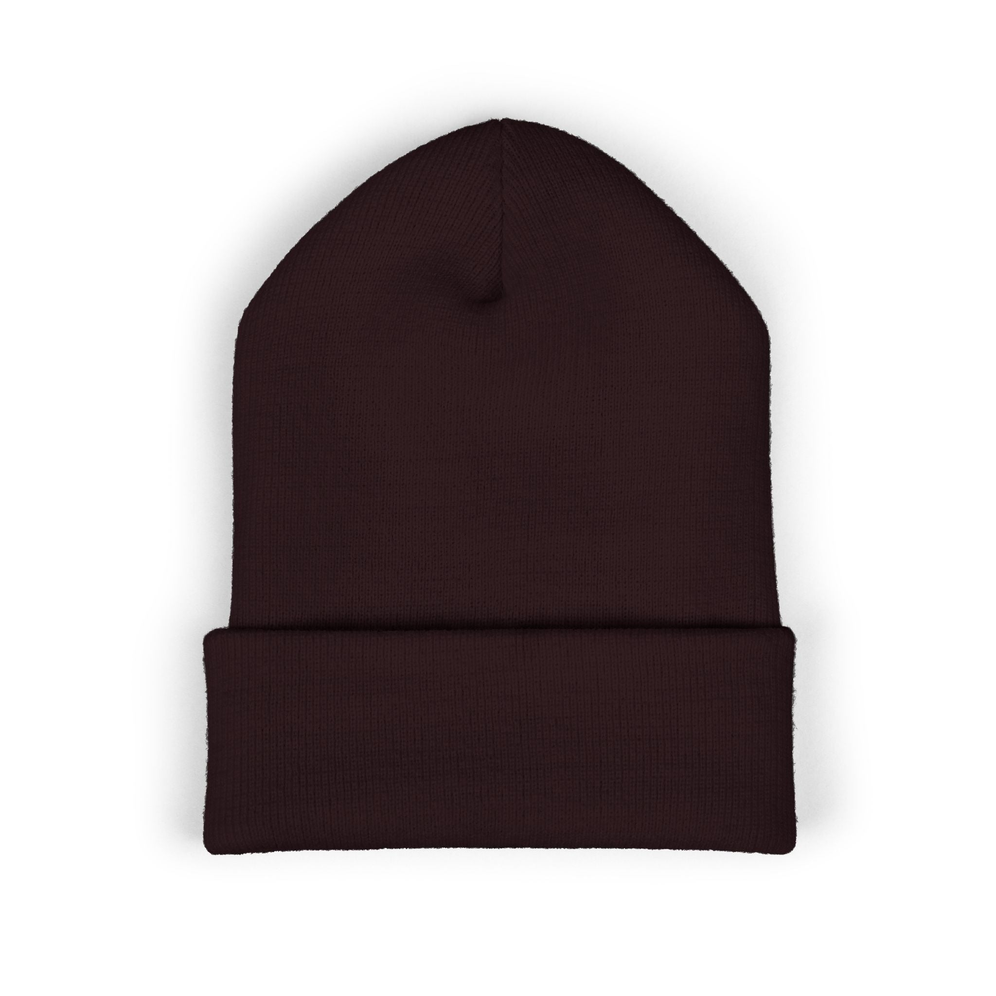 Embroidered Classic Cuffed Beanie — Minimal Script Logo