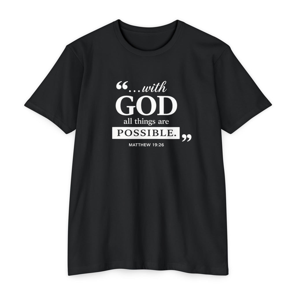 Womens With God All Things Are Possible T-Shirt