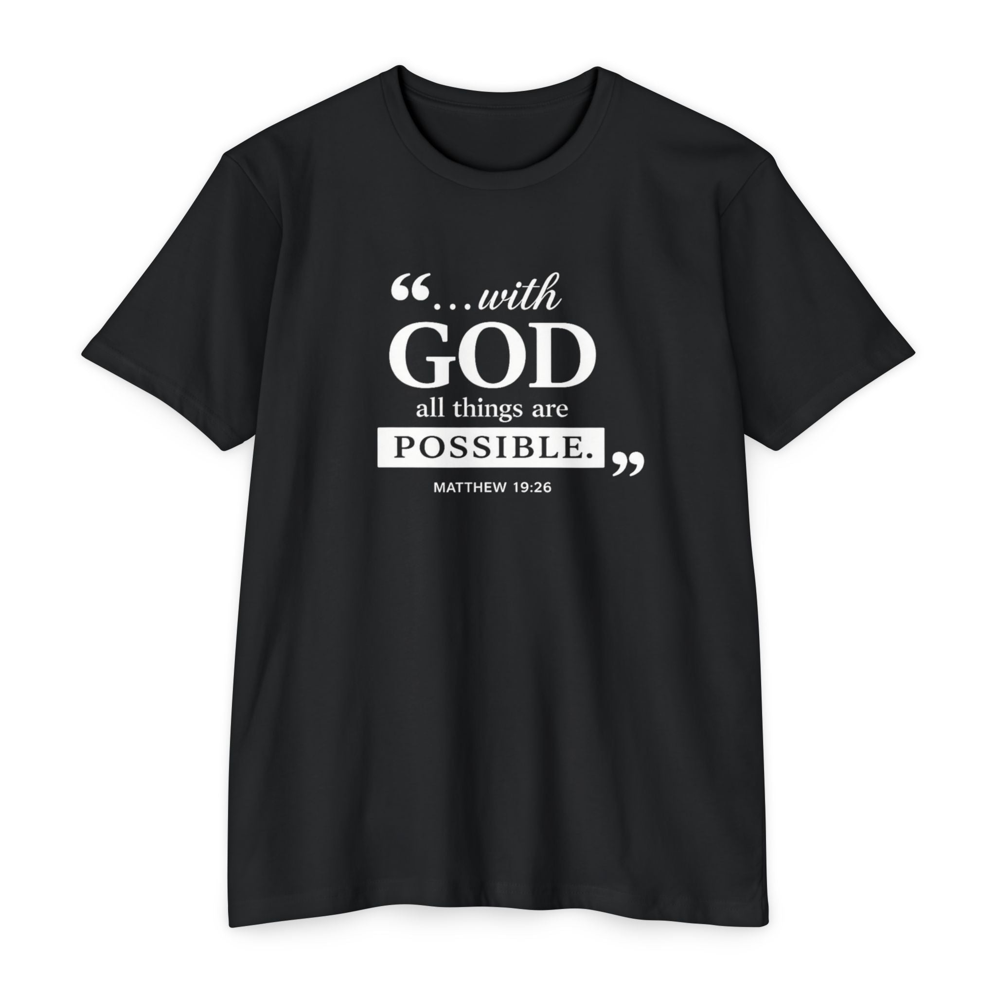 Womens With God All Things Are Possible T-Shirt