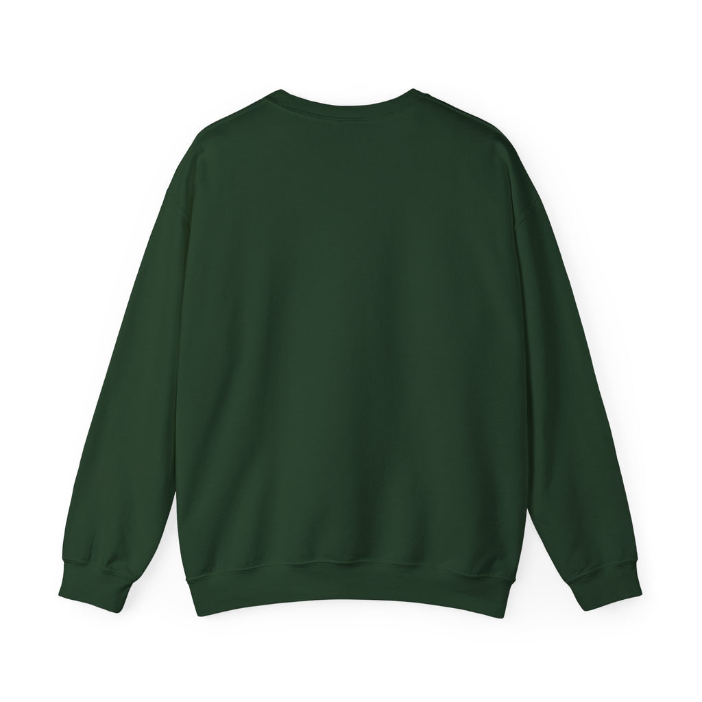 Womens Christian Crewneck Sweatshirt — "Give Him a Try" Faith Cross Design
