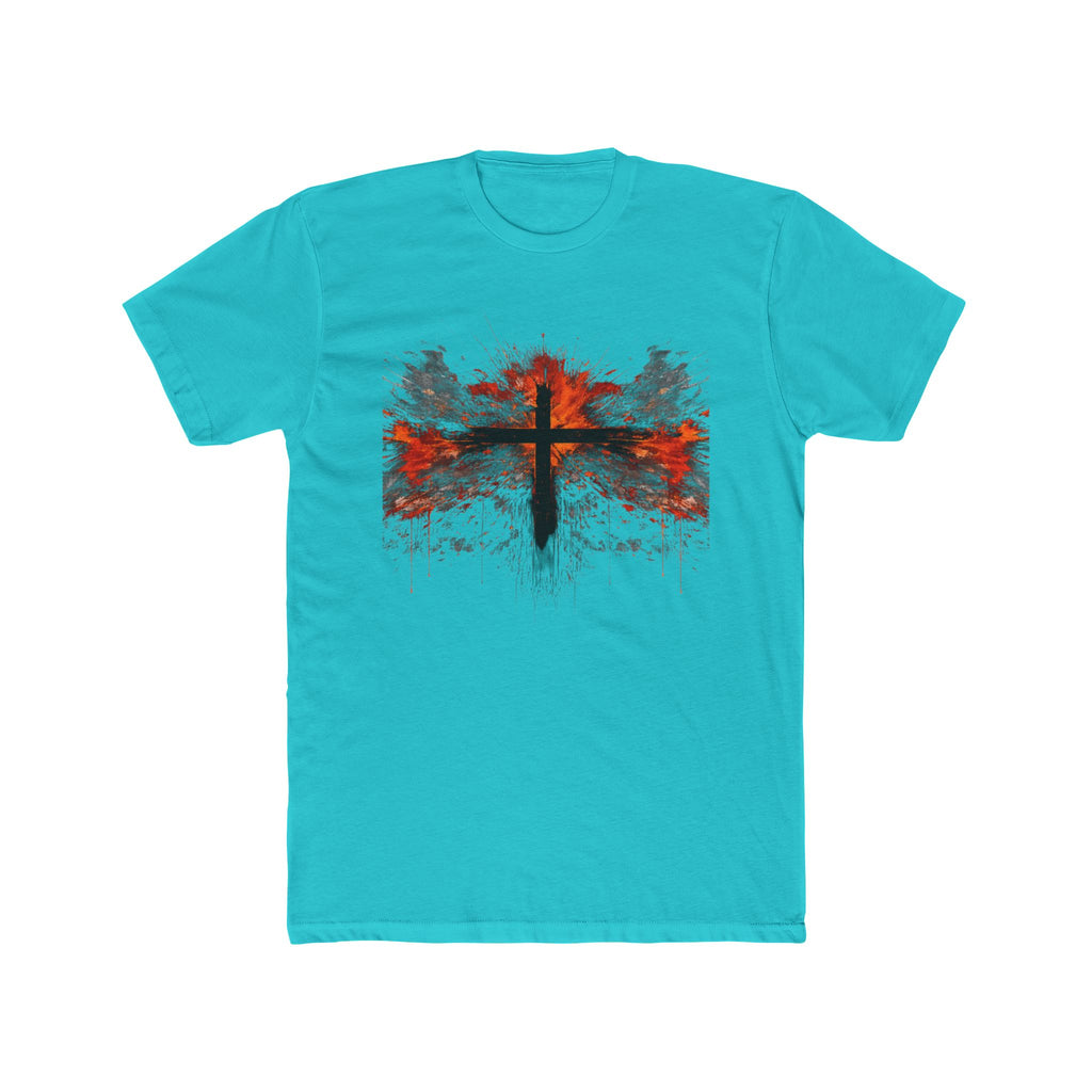Grunge Cross Graphic Tee | Faith Christian Shirt