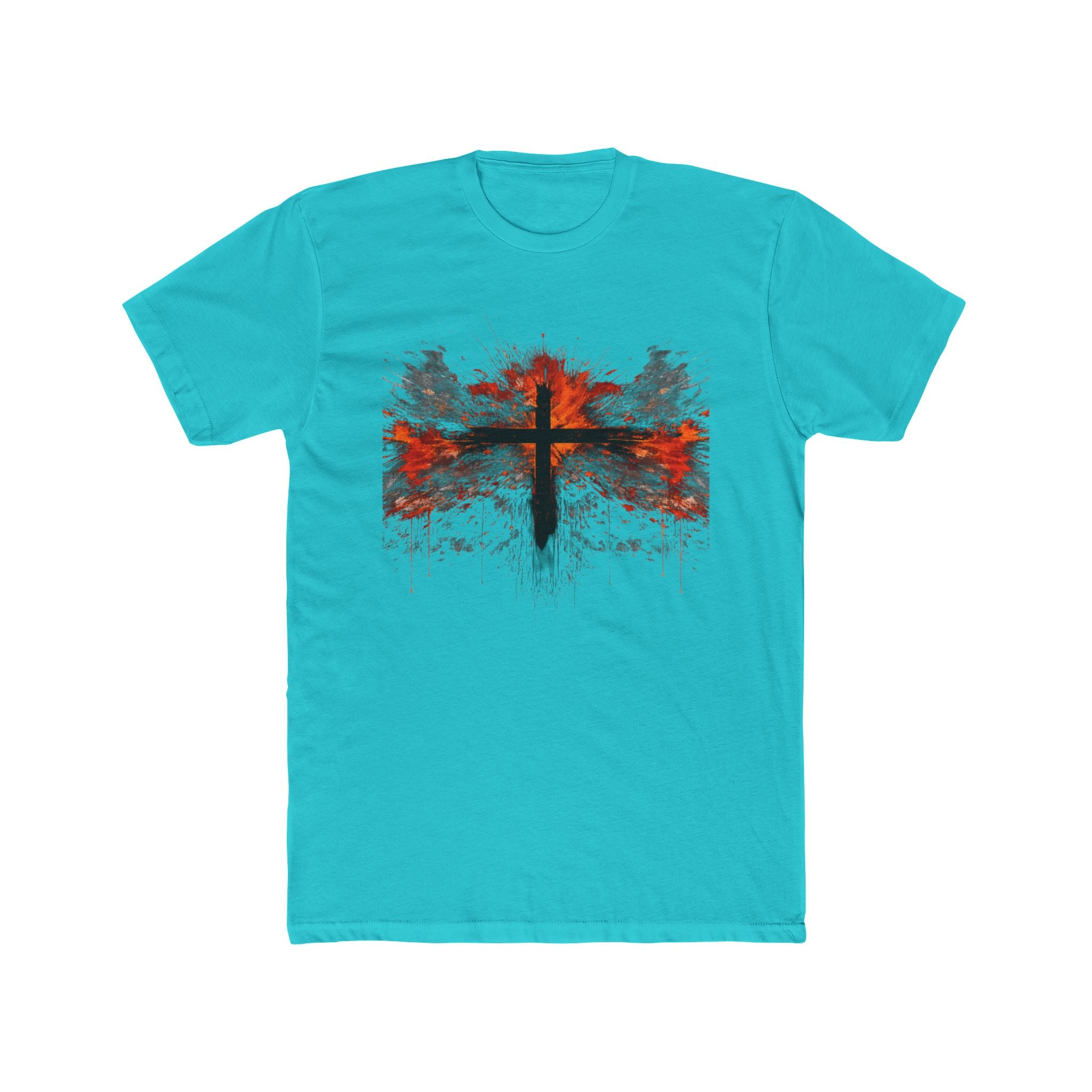Grunge Cross Graphic Tee | Faith Christian Shirt