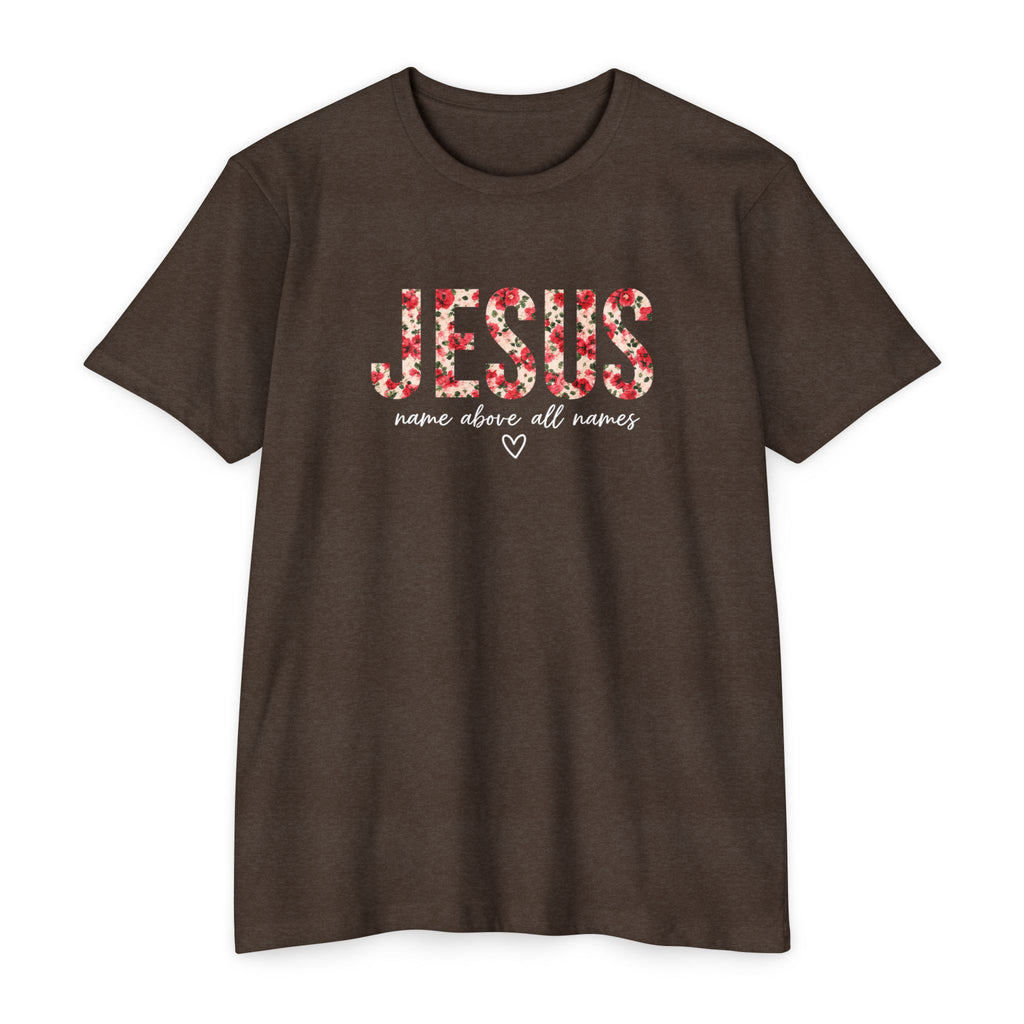 Womens Jesus Floral Mosaic T-Shirt