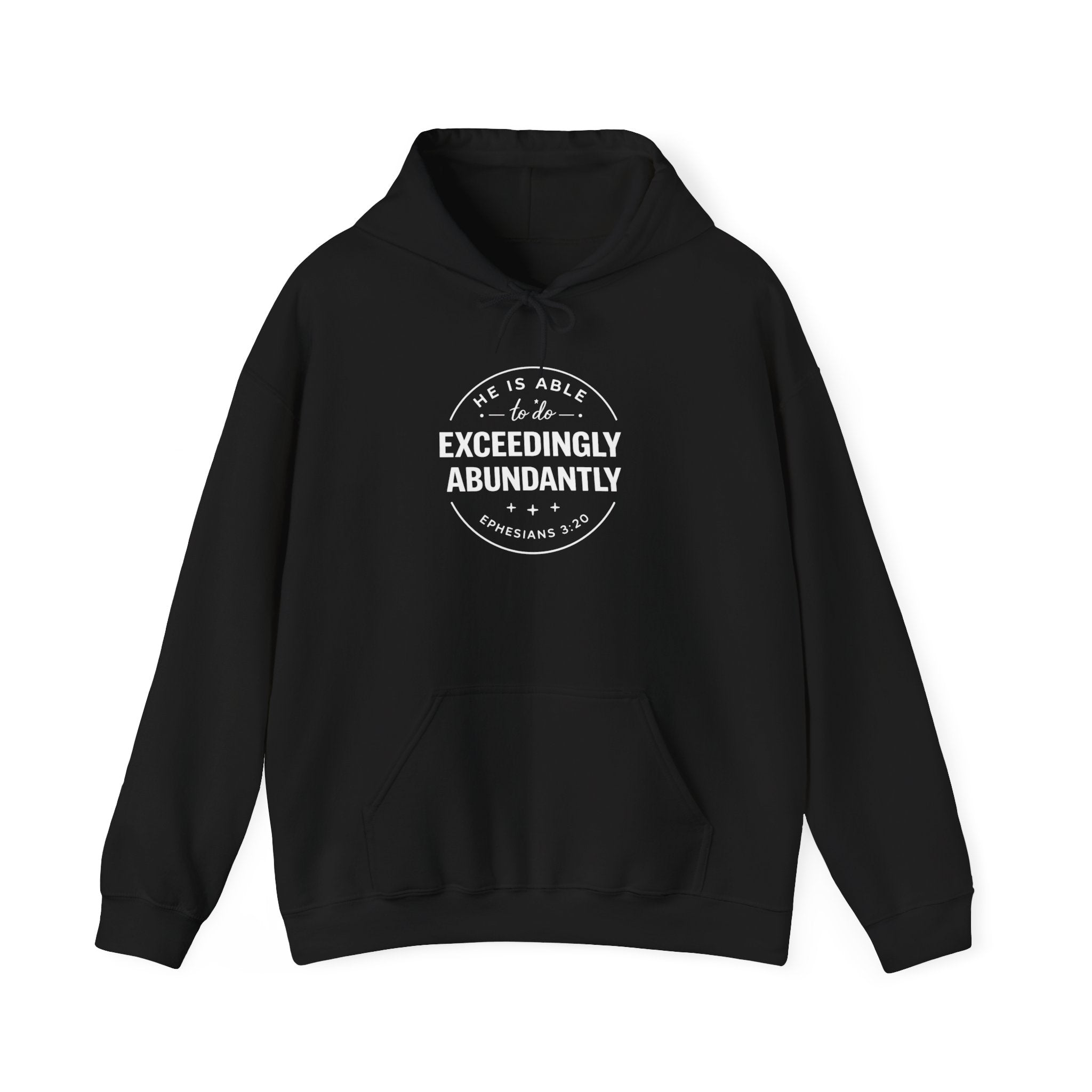 Exceedingly Abundantly Hoodie — Inspirational Christian Faith Pullover