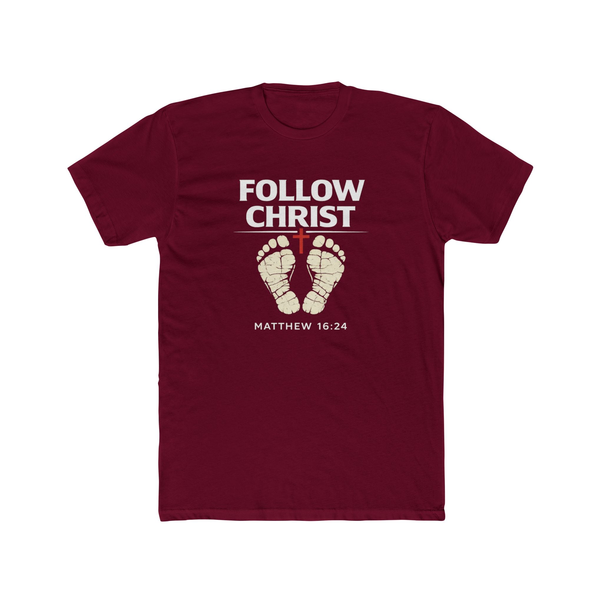 Follow Christ T‑Shirt — Matthew 16:24 Christian Faith Tee