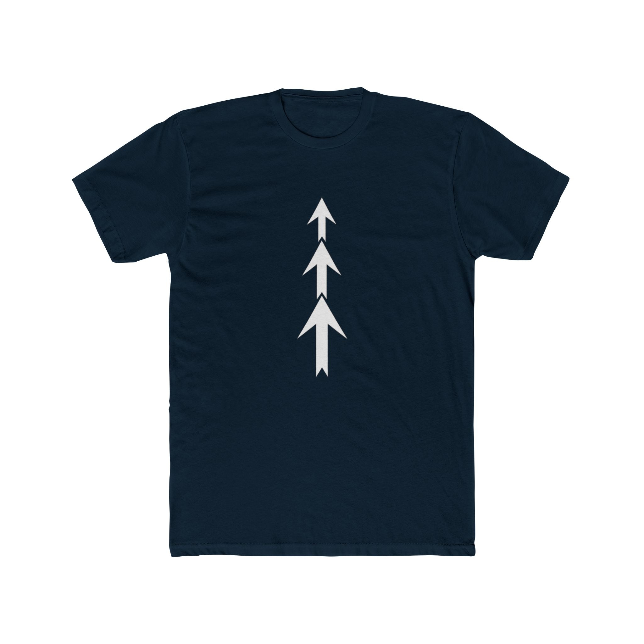 Three Arrows Vertical Tee | Minimal Arrow Graphic T-Shirt