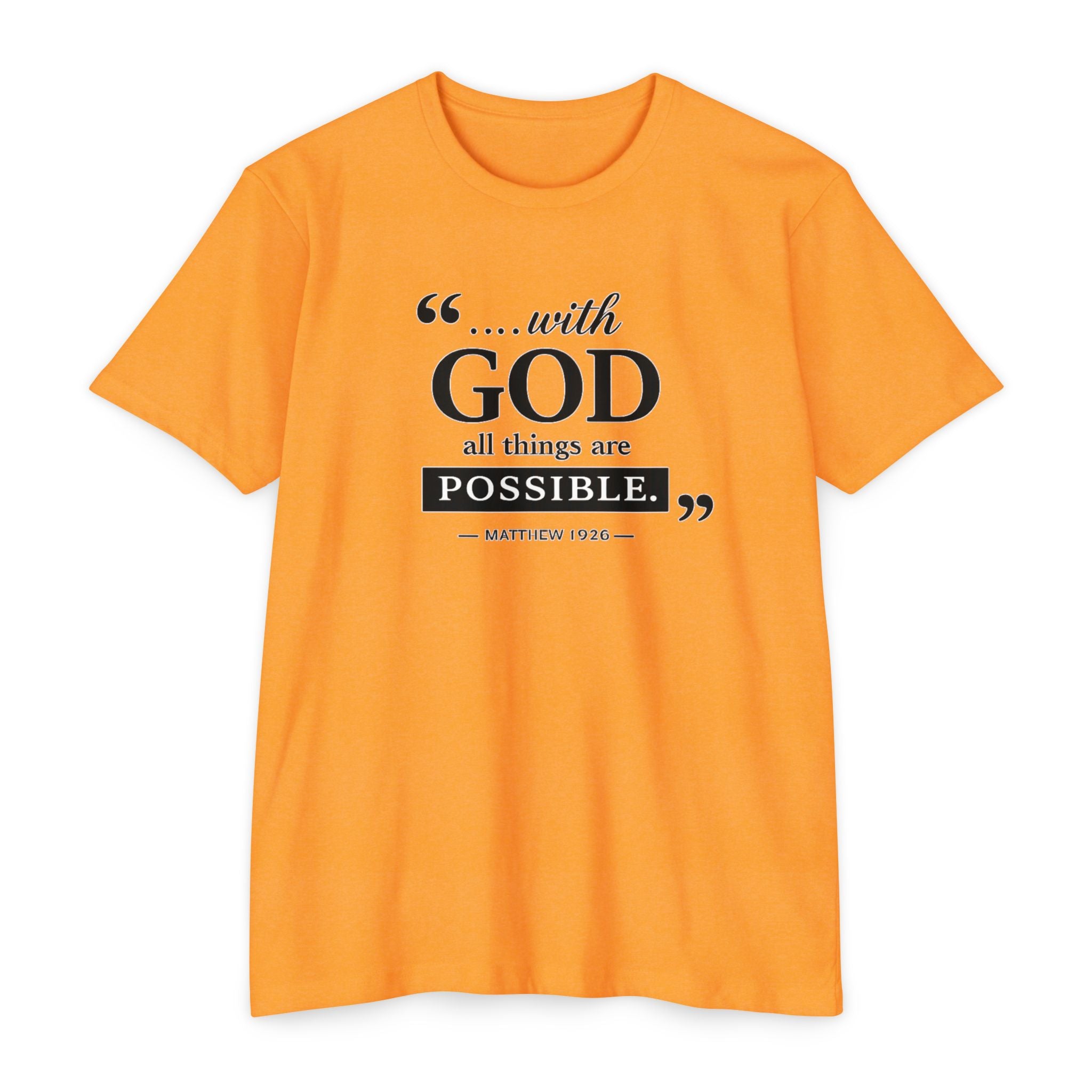 Womens With God All Things Are Possible T-Shirt