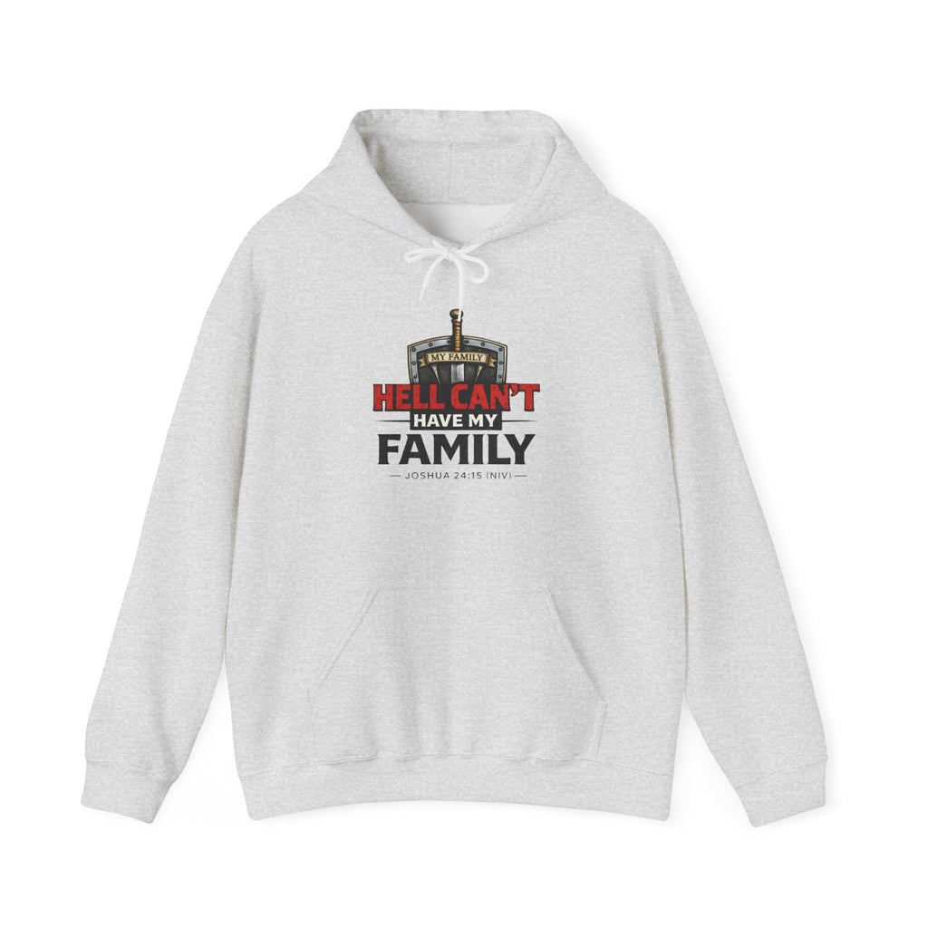 Hockey Dad Hoodie — "Hell Can't Have My Family" Protective Family Hockey Sweatshirt