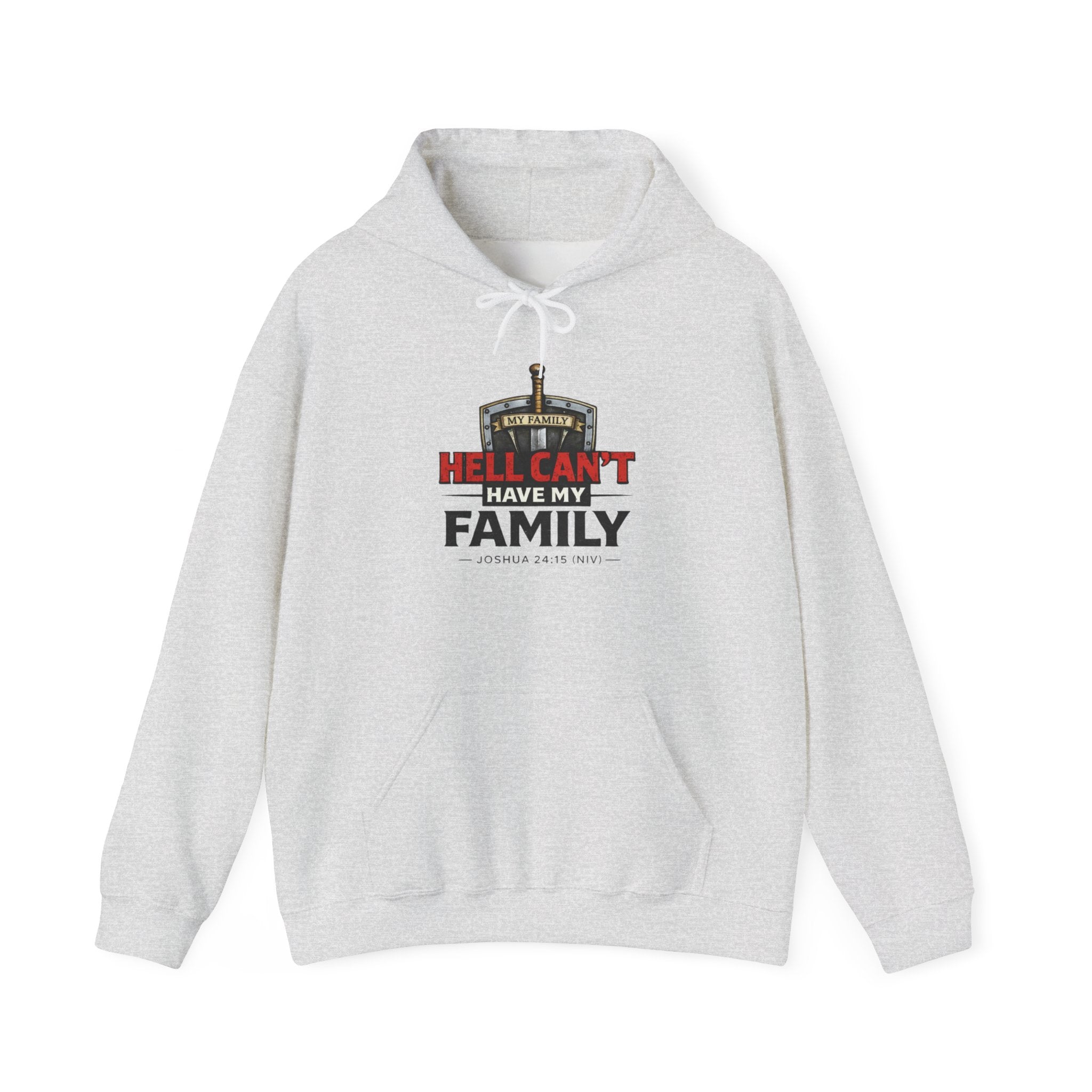 Hockey Dad Hoodie — "Hell Can't Have My Family" Protective Family Hockey Sweatshirt