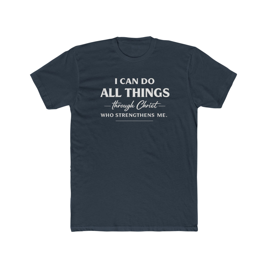 I Can Do All Things Christian Shirt | Crew Tee, Faith Typography