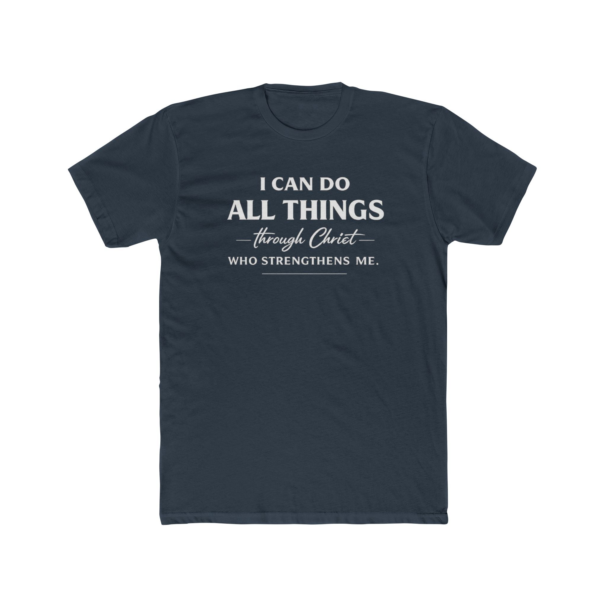 I Can Do All Things Christian Shirt | Crew Tee, Faith Typography