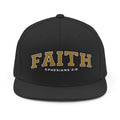 Faith Snapback Hat — Ephesians 2:8 Embroidered Christian Cap