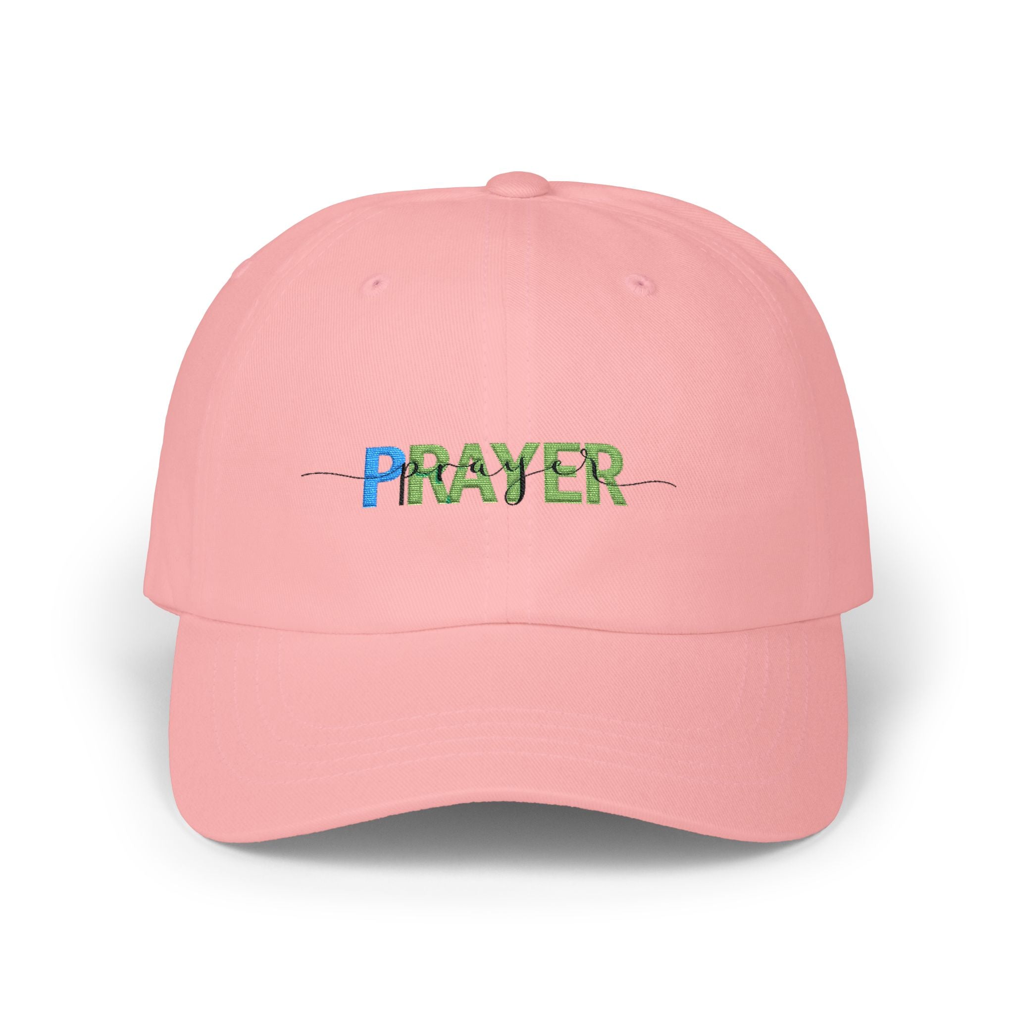 Prayer Dad Cap — Embroidered Floral 'PRAYER' Baseball Hat