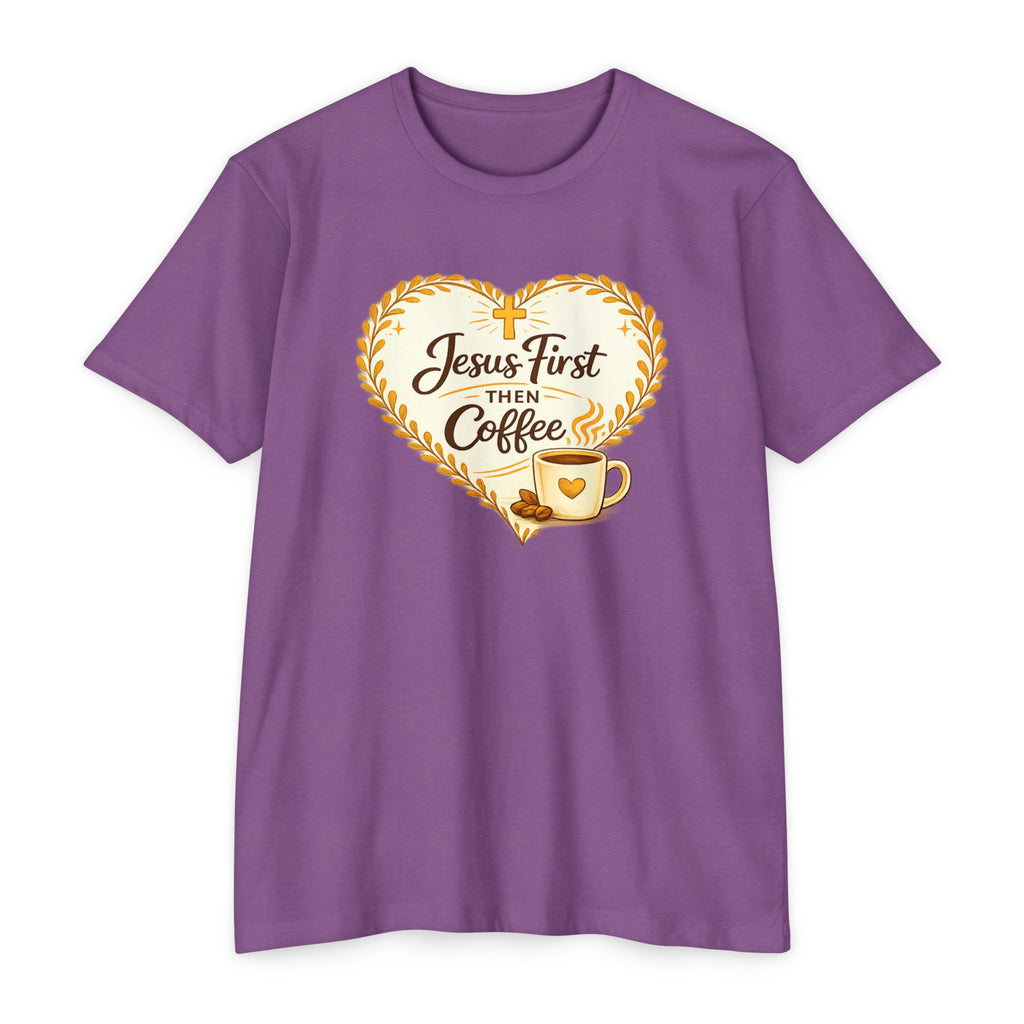 Womens Jesus First Then Coffee T-Shirt