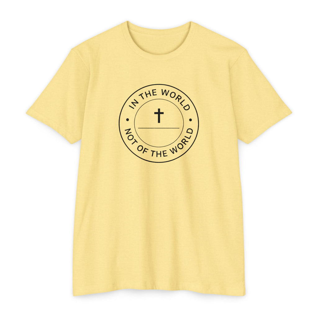 Womens "In The World Not Of The World" Christian T-shirt