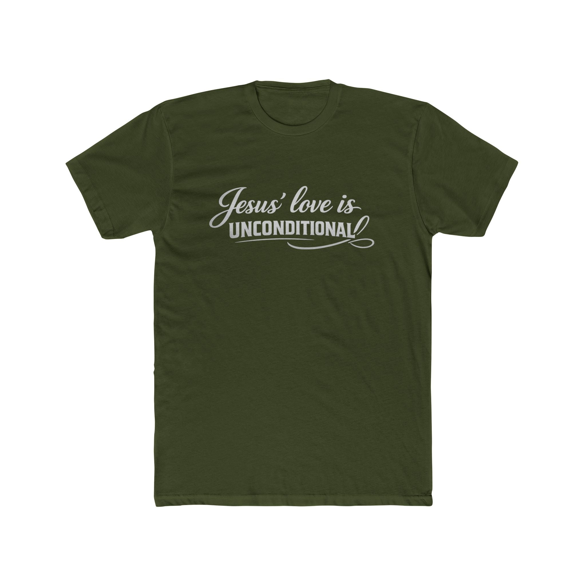 Jesus' Love Is Unconditional tee | Christian faith shirt, scripture design