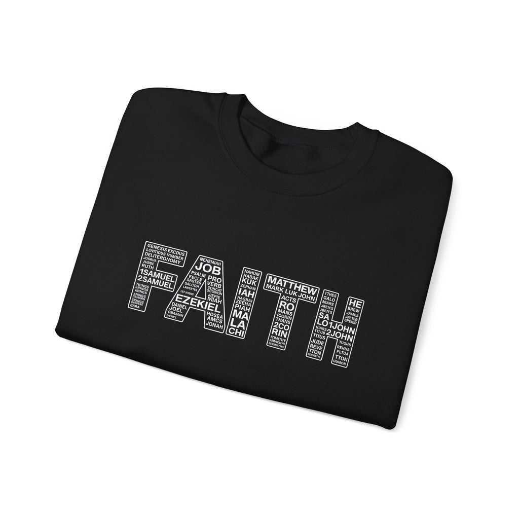 Womens Faith Graphic Sweatshirt  Inspirational Faith Crewneck