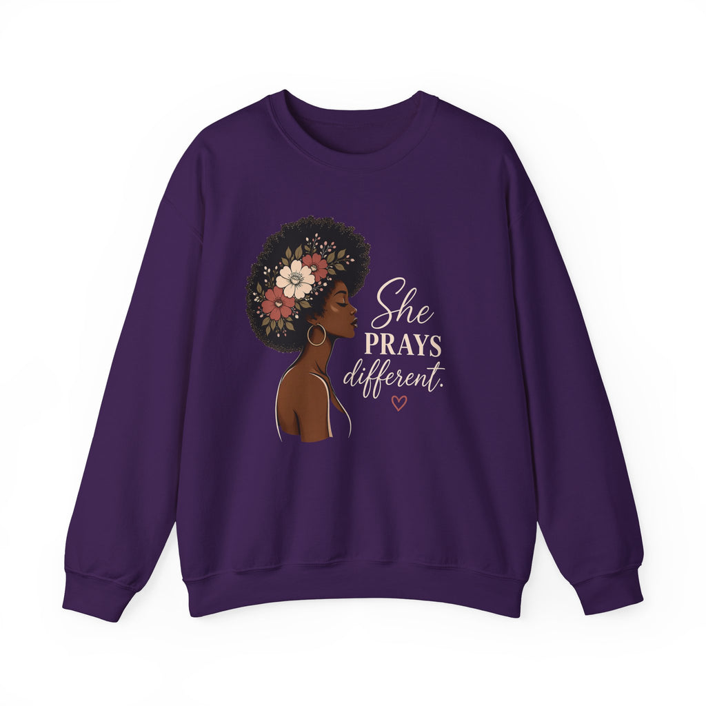Womens Sweatshirt "She Prays Different"