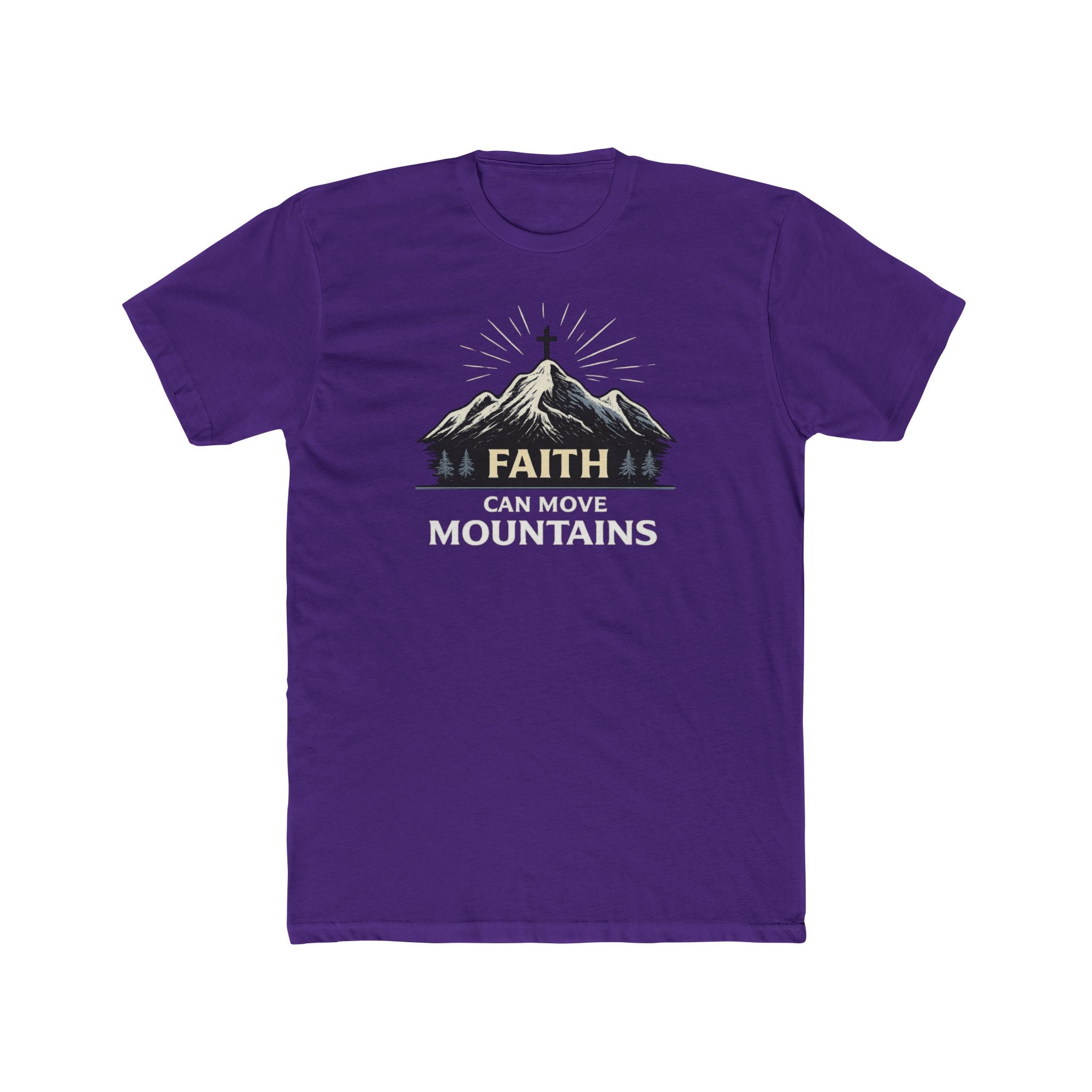 Faith Can Move Mountains T-Shirt | Mountain Graphic Tee, Inspirational Christian Shirt