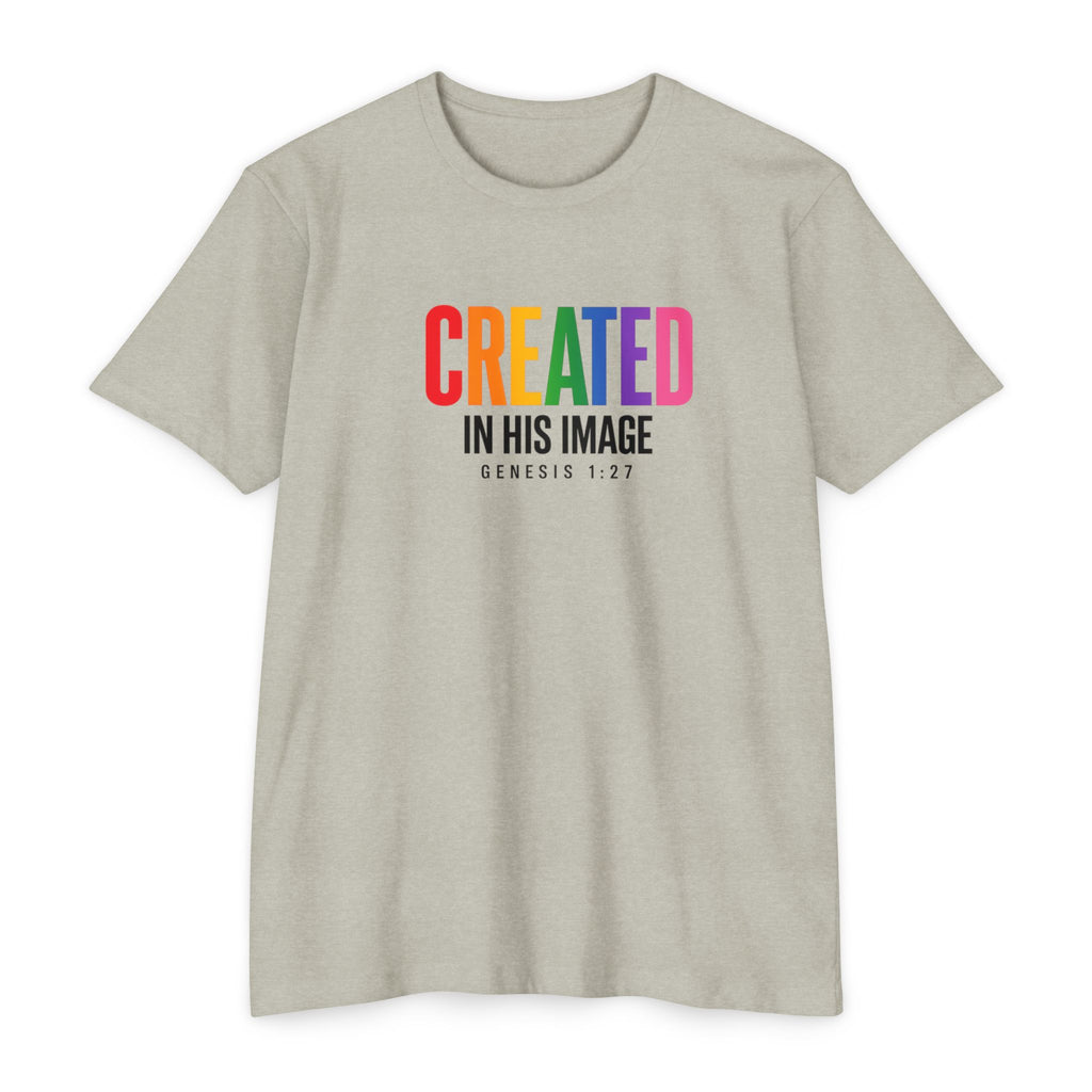 Women Created in His Image T-Shirt | Christian Scripture Genesis 1:27