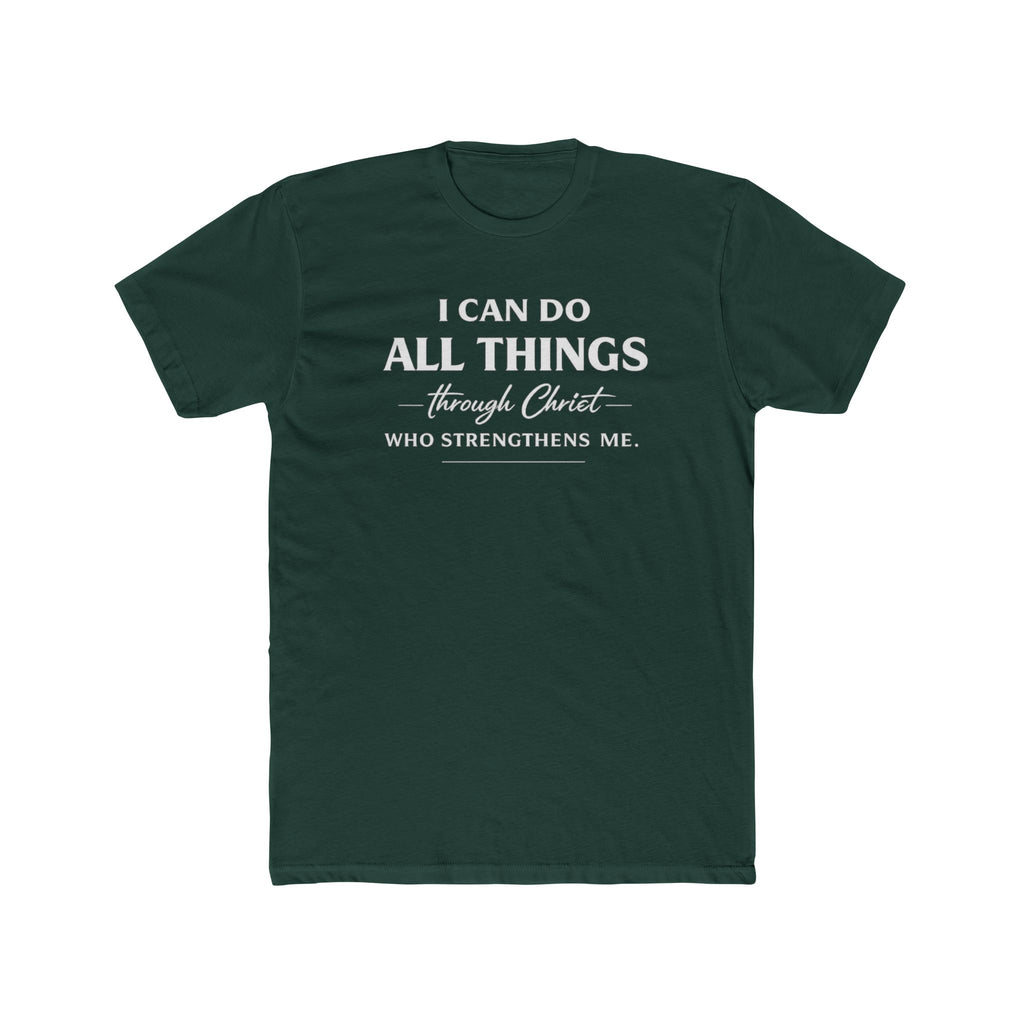 I Can Do All Things Christian Shirt | Crew Tee, Faith Typography