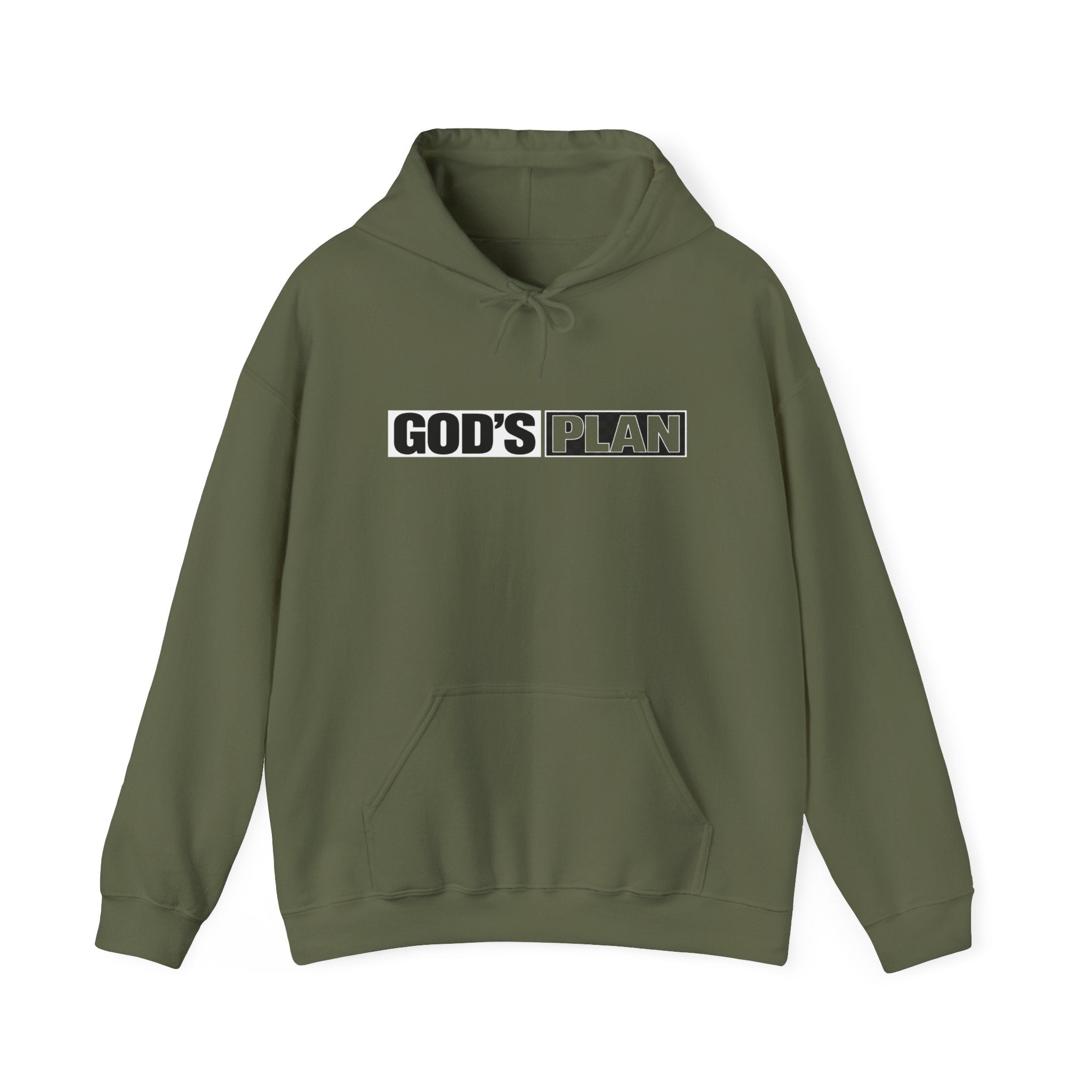 God's Plan Hoodie — Minimal Faith Graphic Hooded Sweatshirt